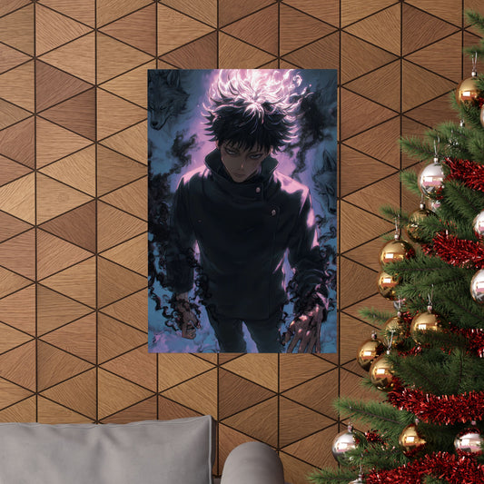 Megumi Fushiguro, Jujutsu Kaisen Anime Matte Vertical Poster Wall Art