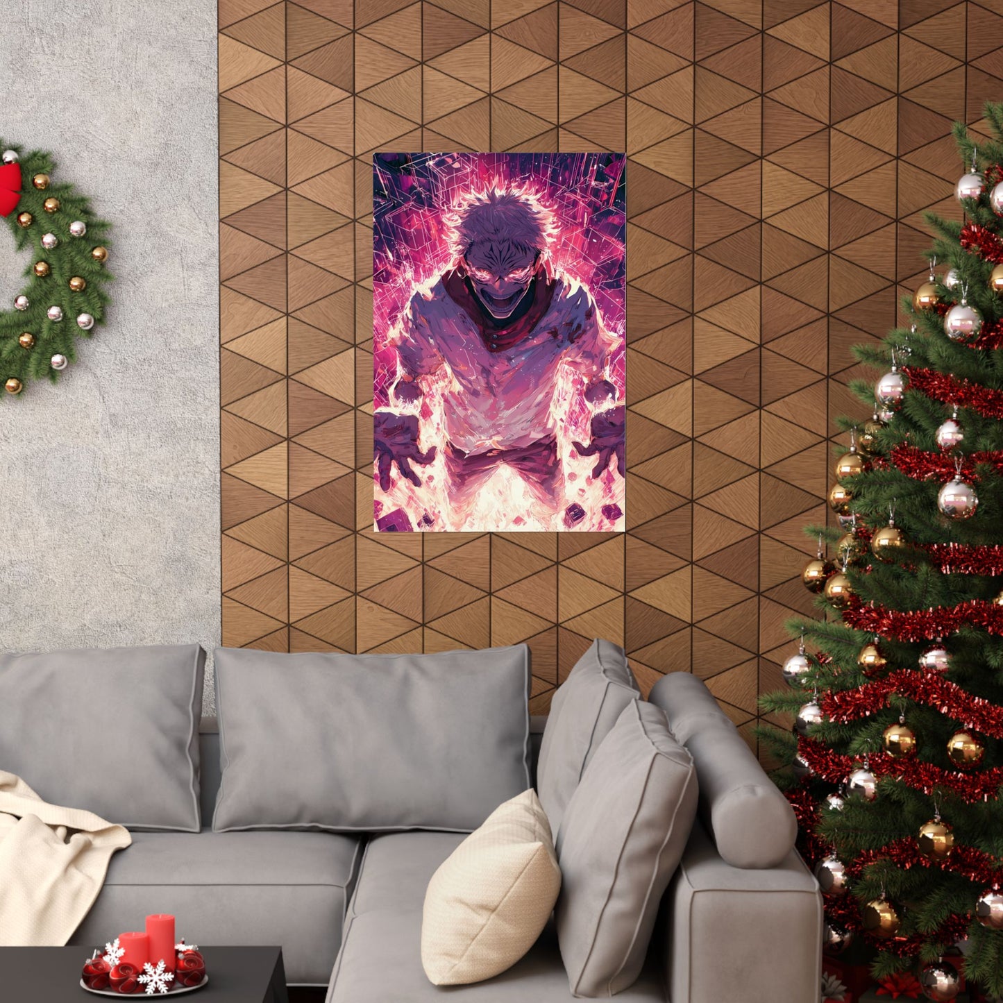 Ryomen Sukuna, Jujutsu Kaisen Anime Fan Art Vertical Poster Wall Art
