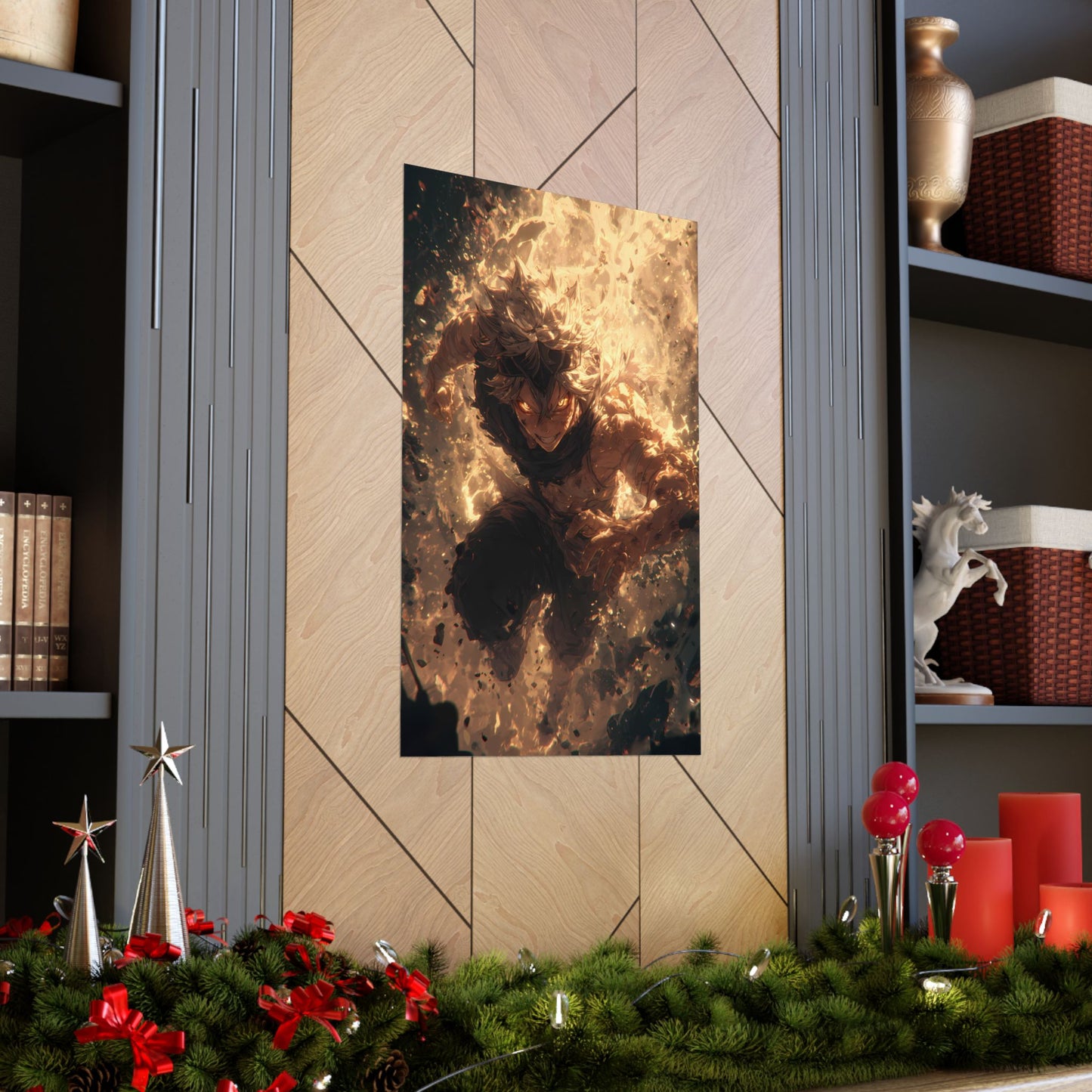 Black Clover Asta Anime Matte Vertical Poster Wall Art