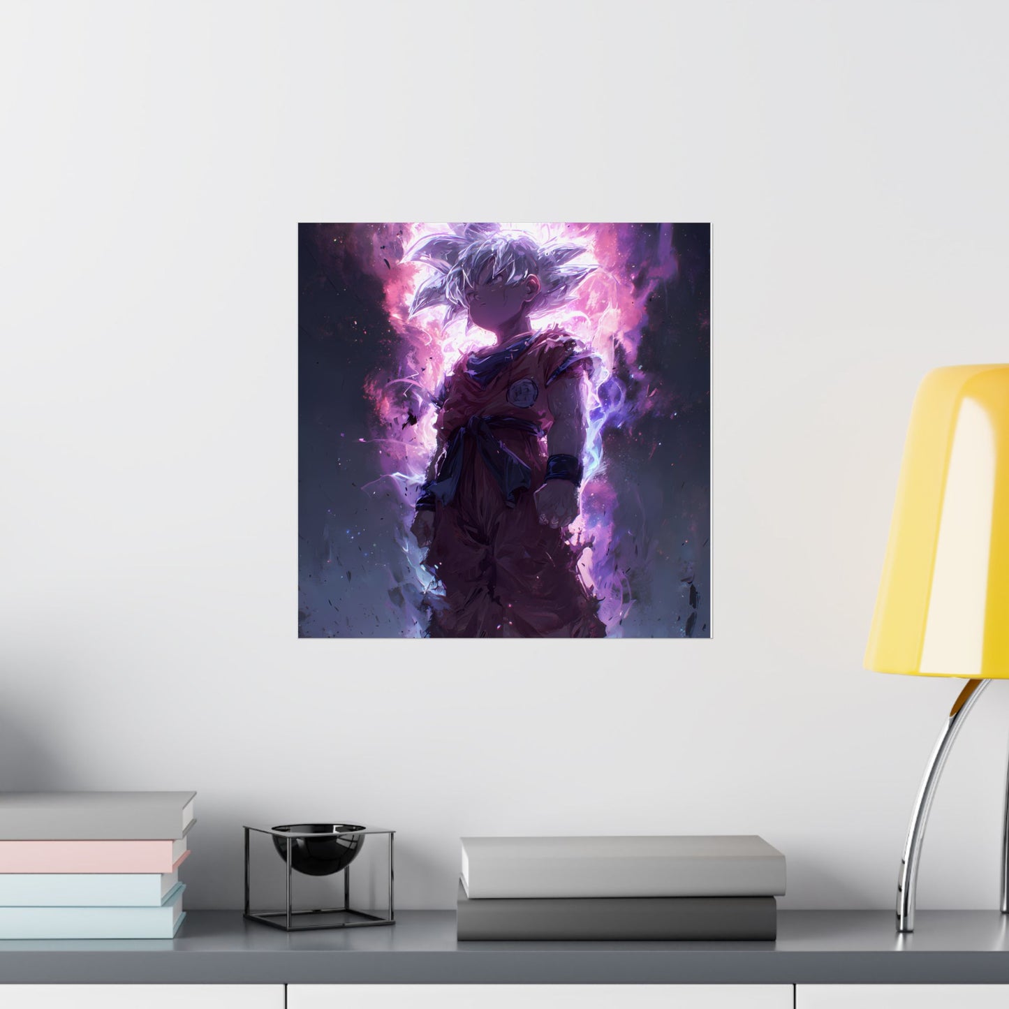Ultra Instinct Kid Goku, UI Dragon Ball Super Matte Vertical Poster Wall Art