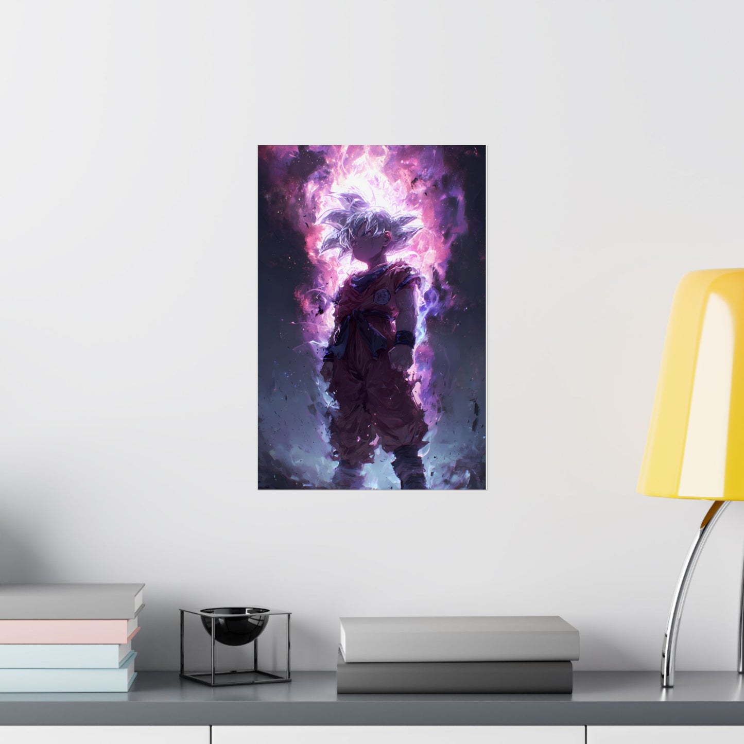 Ultra Instinct Kid Goku, UI Dragon Ball Super Matte Vertical Poster Wall Art
