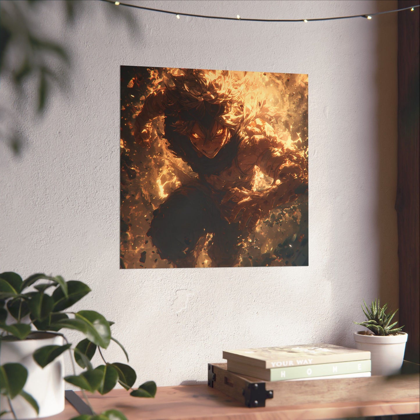Black Clover Asta Anime Matte Vertical Poster Wall Art