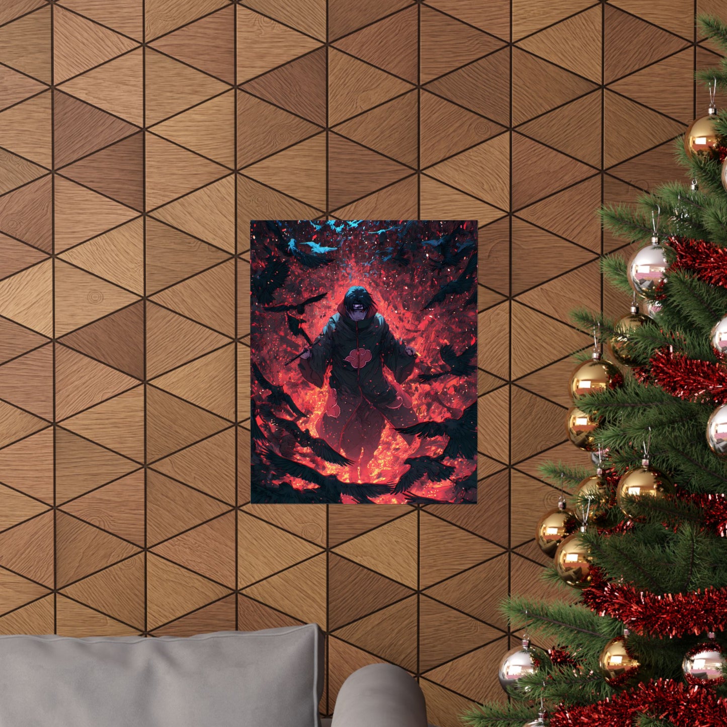 Itachi Uchiha, Tsukuyomi Naruto Shippuden Anime Fan Art Vertical Poster Wall Art