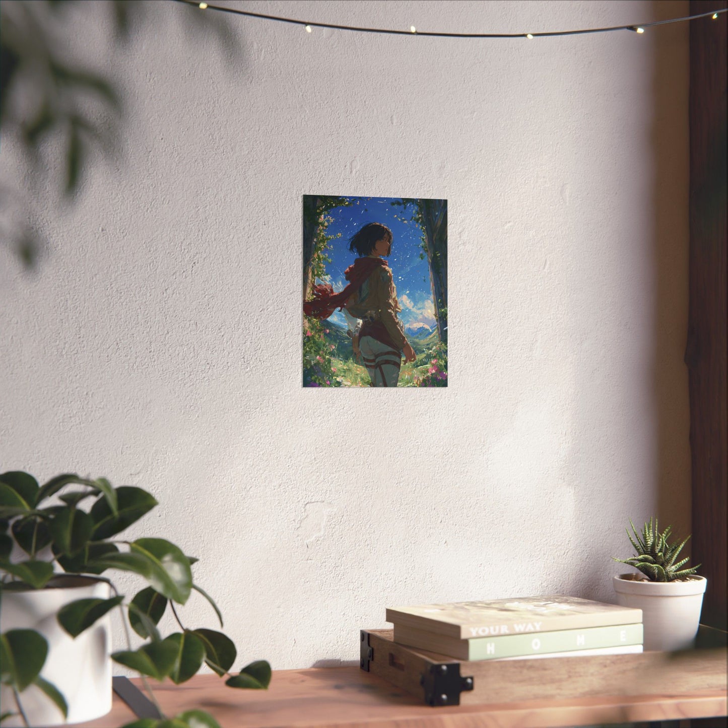 Mikasa Ackerman, Attack On Titan Anime Fan Art Matte Vertical Poster Wall Art