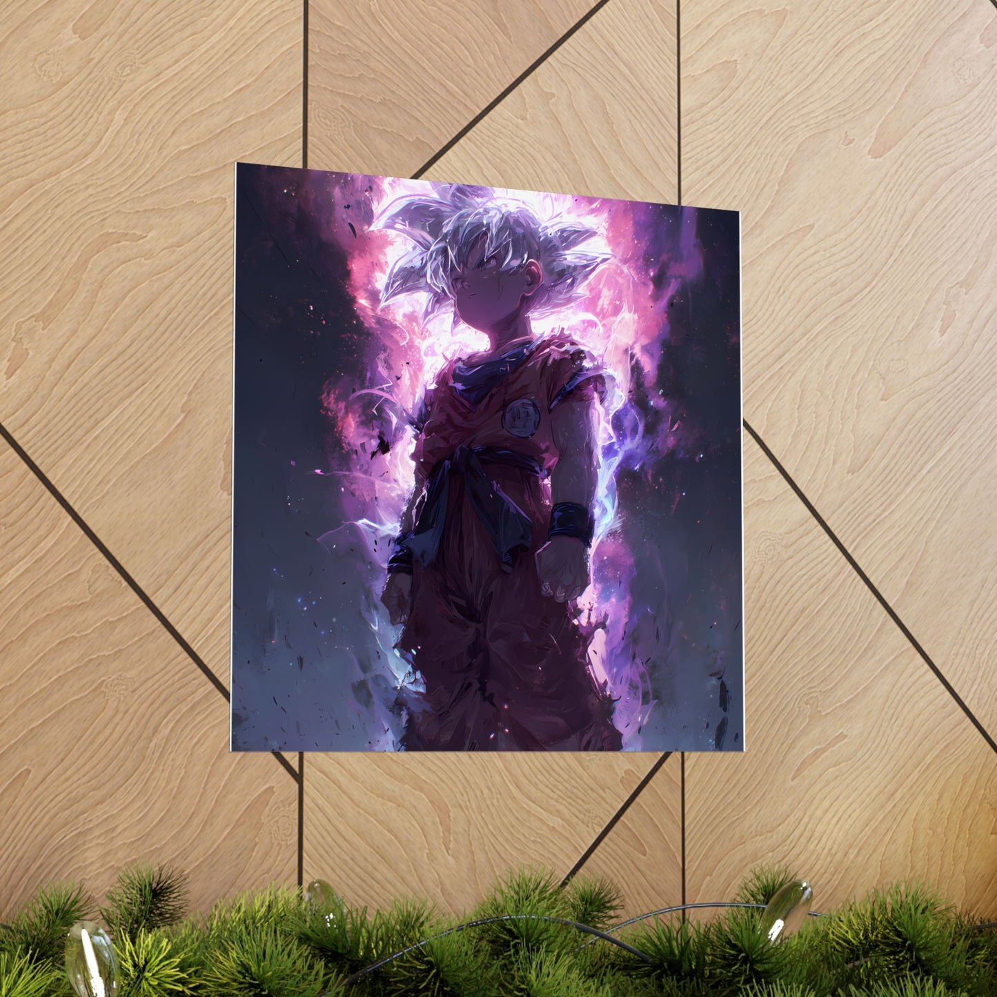 Ultra Instinct Kid Goku, UI Dragon Ball Super Matte Vertical Poster Wall Art
