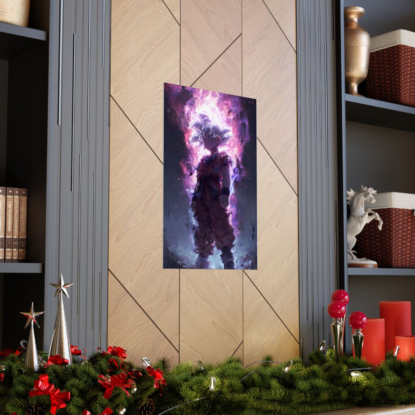 Ultra Instinct Kid Goku, UI Dragon Ball Super Matte Vertical Poster Wall Art