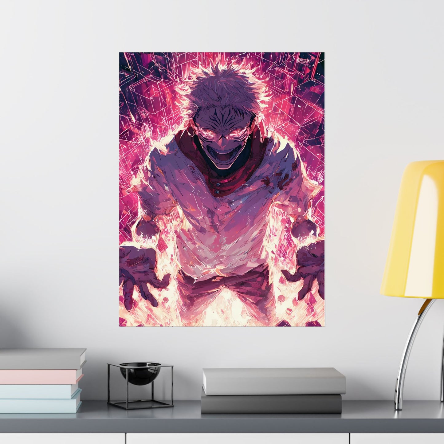 Ryomen Sukuna, Jujutsu Kaisen Anime Fan Art Vertical Poster Wall Art