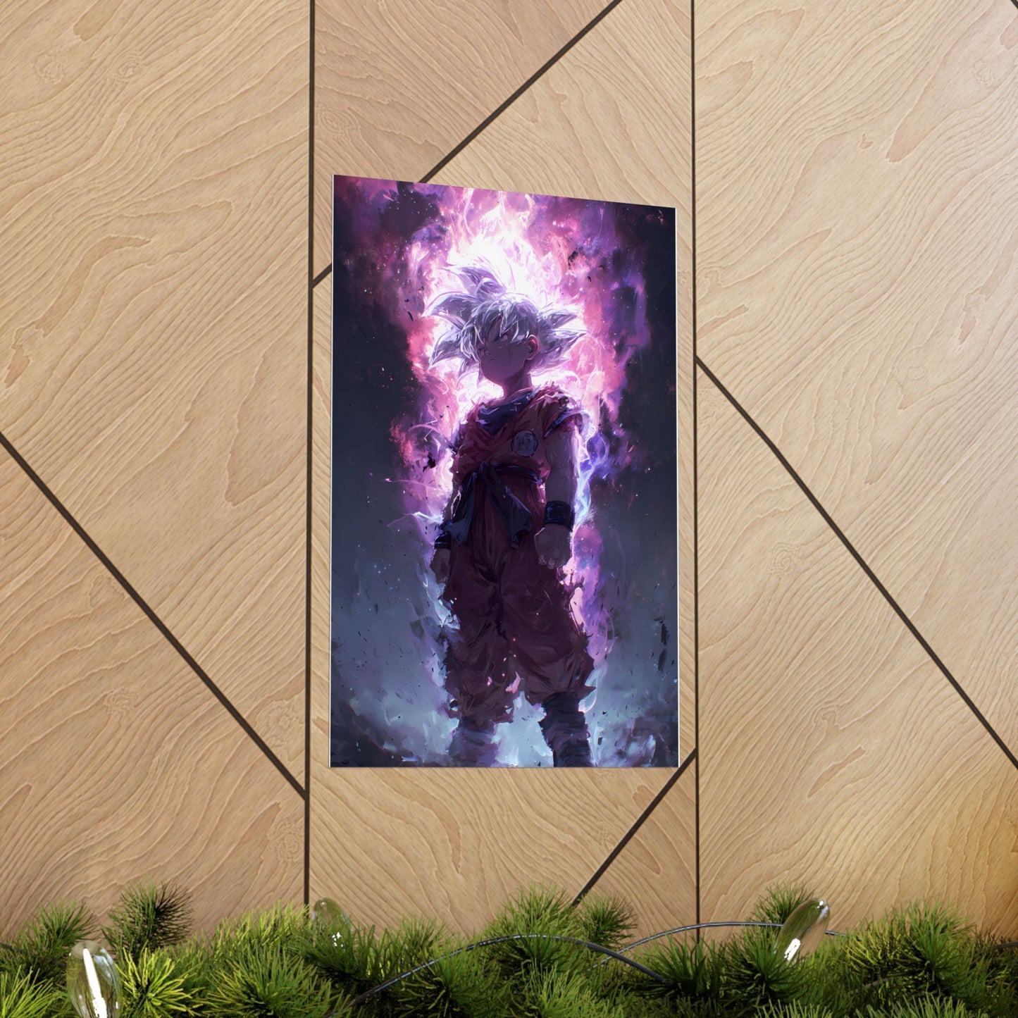 Ultra Instinct Kid Goku, UI Dragon Ball Super Matte Vertical Poster Wall Art