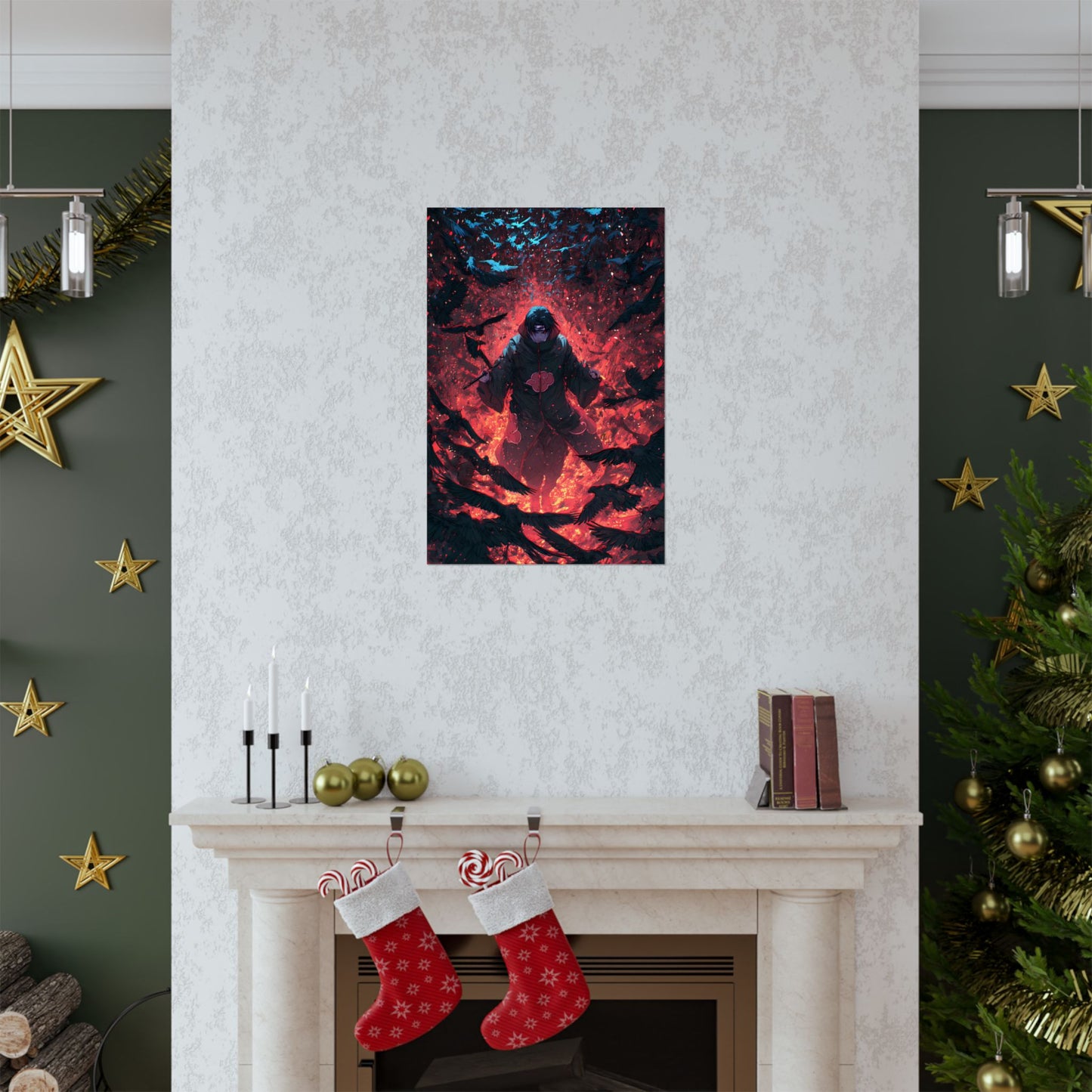 Itachi Uchiha, Tsukuyomi Naruto Shippuden Anime Fan Art Vertical Poster Wall Art