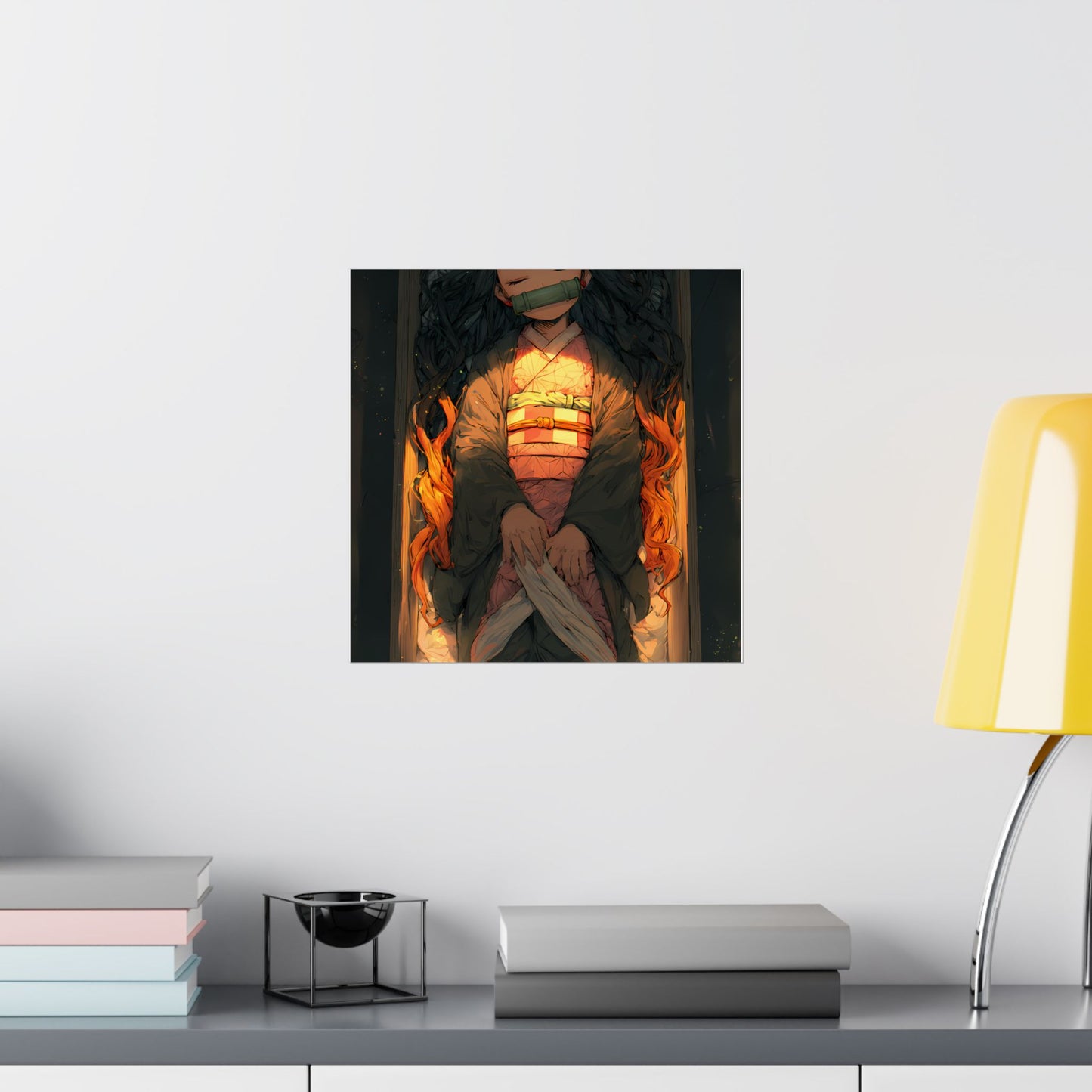 Sleeping Nezuko, Demon Slayer Anime Matte Vertical Poster Wall Art