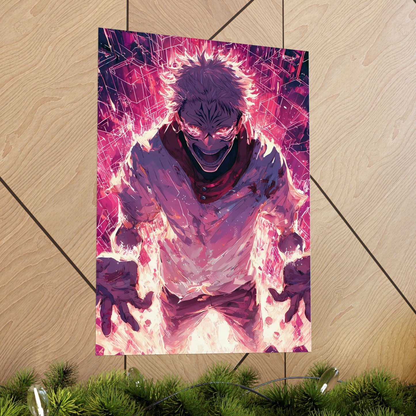 Ryomen Sukuna, Jujutsu Kaisen Anime Fan Art Vertical Poster Wall Art