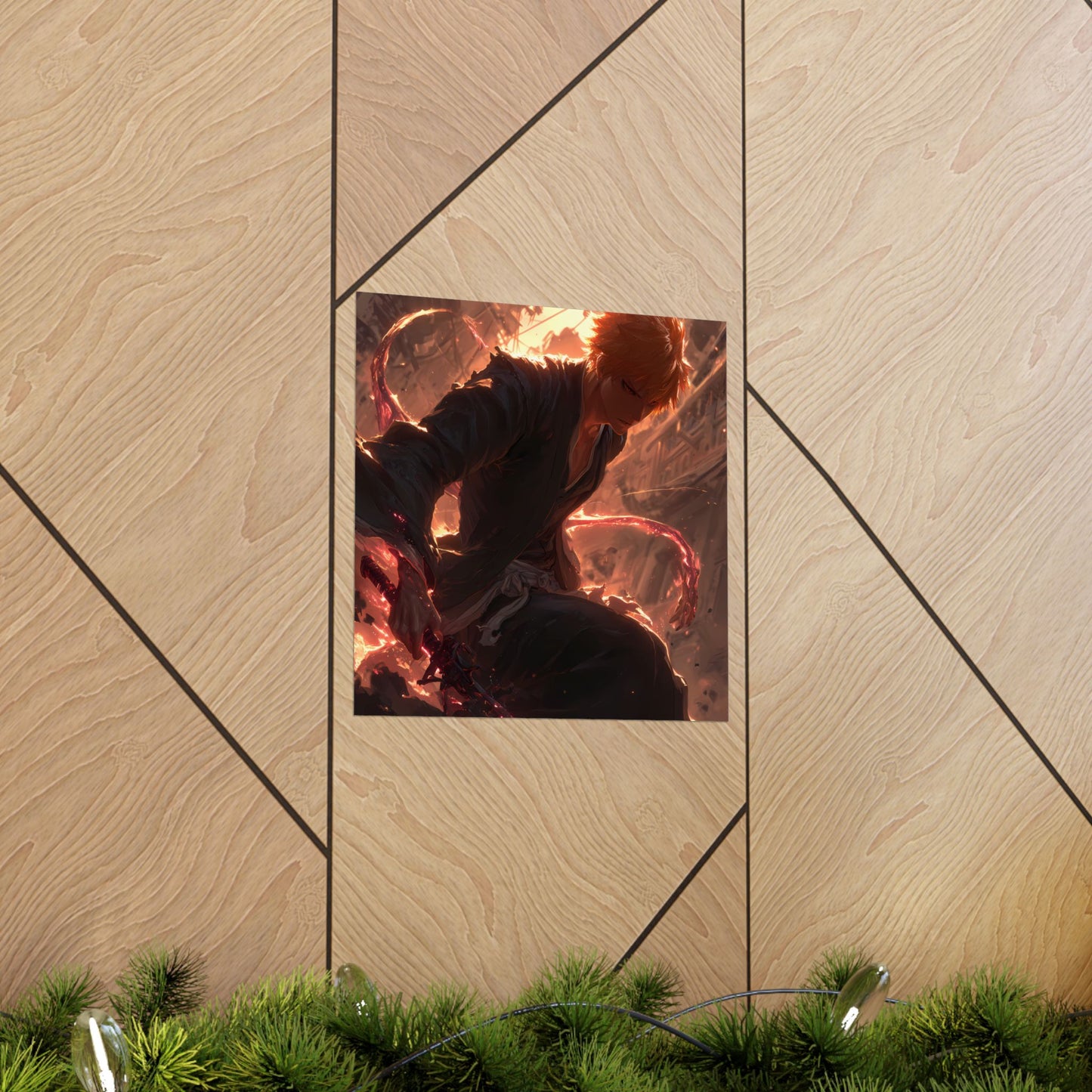 Ichigo Kurosaki Bleach Thousand Year Blood War Anime Matte Vertical Poster Wall Art