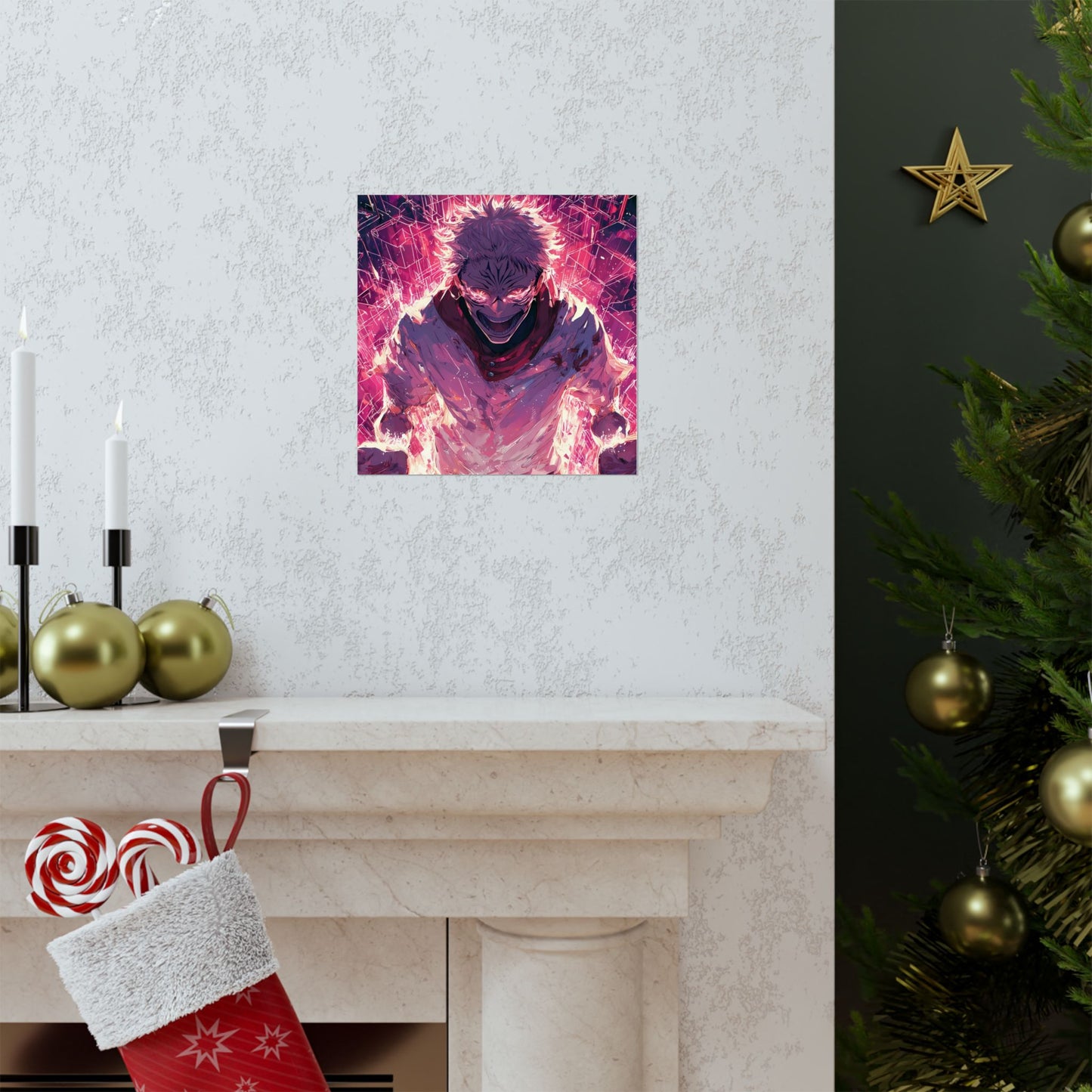 Ryomen Sukuna, Jujutsu Kaisen Anime Fan Art Vertical Poster Wall Art