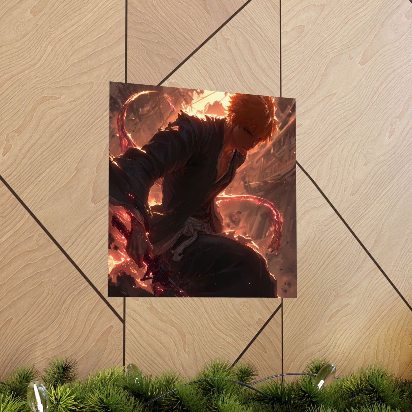 Ichigo Kurosaki Bleach Thousand Year Blood War Anime Matte Vertical Poster Wall Art