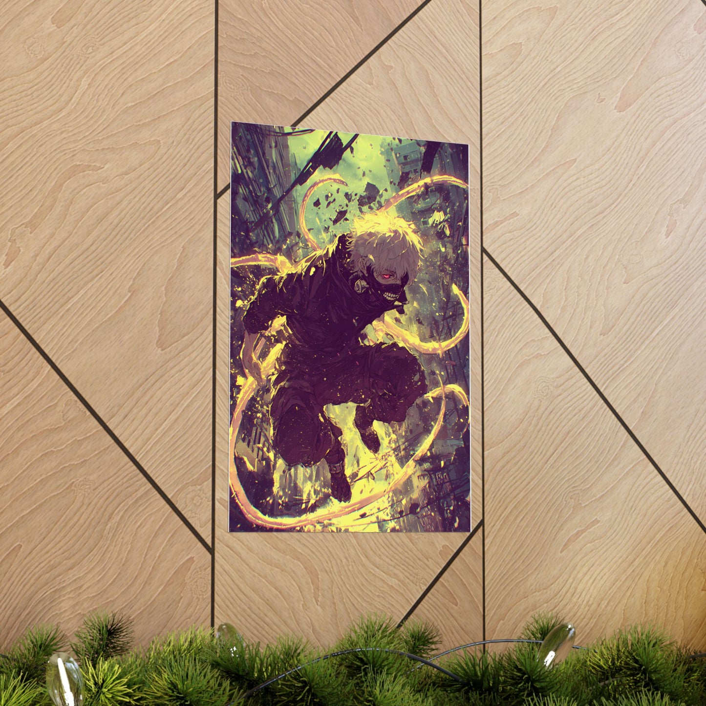 Tokyo Ghoul One Eyed Ghoul Kaneki Ken Anime Fan Art Matte Vertical Poster Wall Art