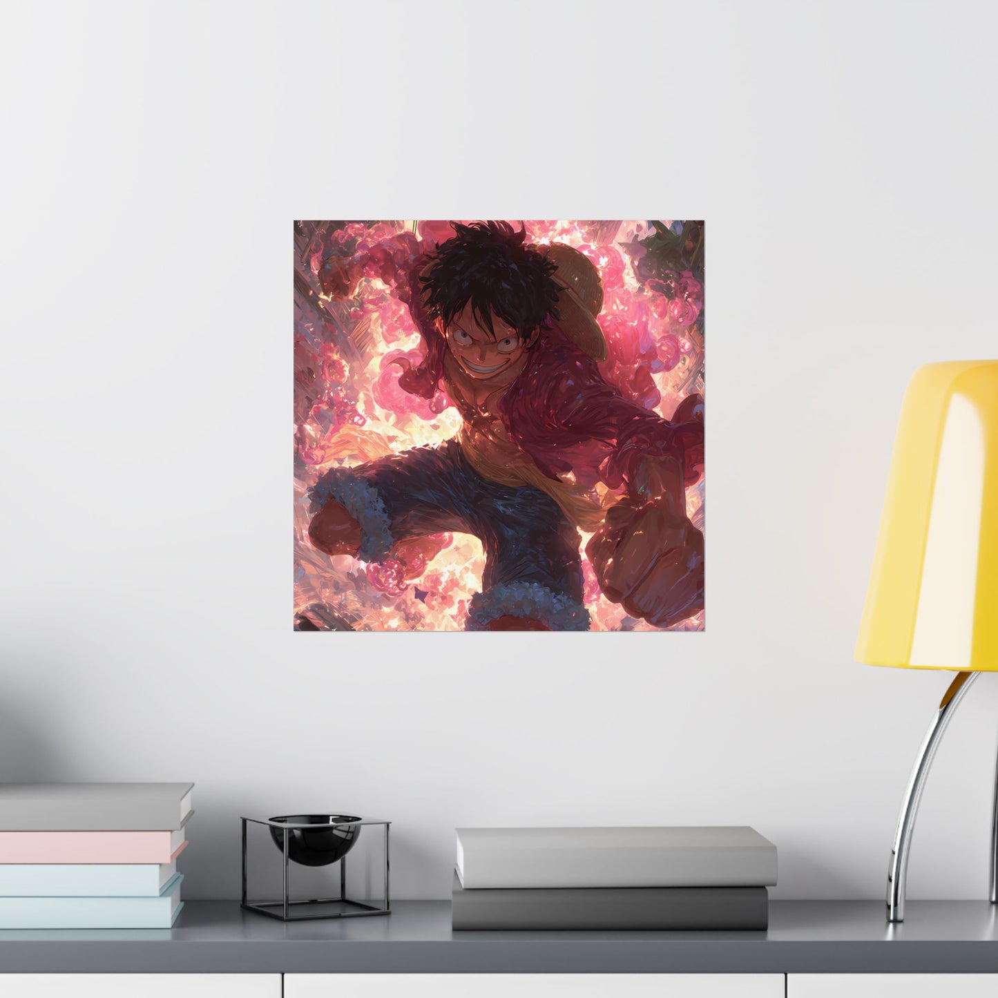 Monkey D. Luffy, One Piece Anime Gomu Gomu No Mi Matte Vertical Poster Wall Art