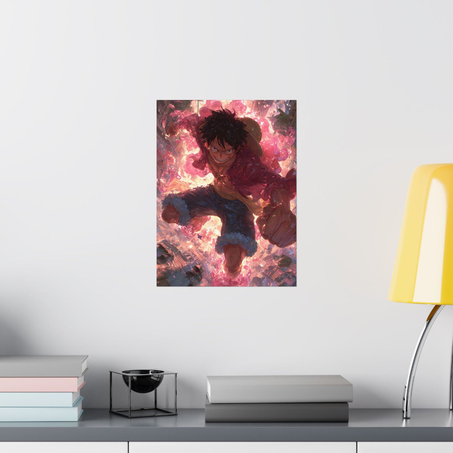 Monkey D. Luffy, One Piece Anime Gomu Gomu No Mi Matte Vertical Poster Wall Art