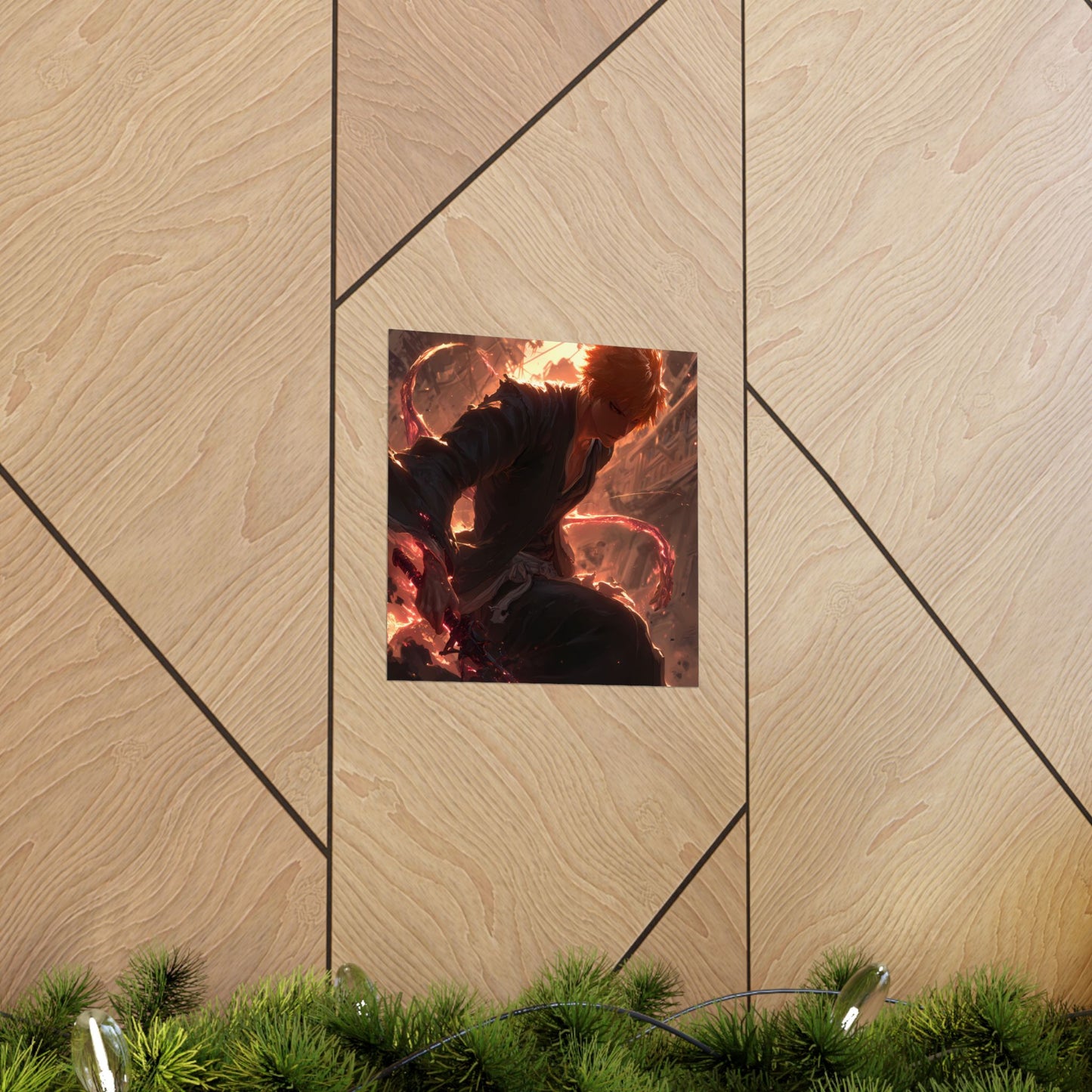 Ichigo Kurosaki Bleach Thousand Year Blood War Anime Matte Vertical Poster Wall Art