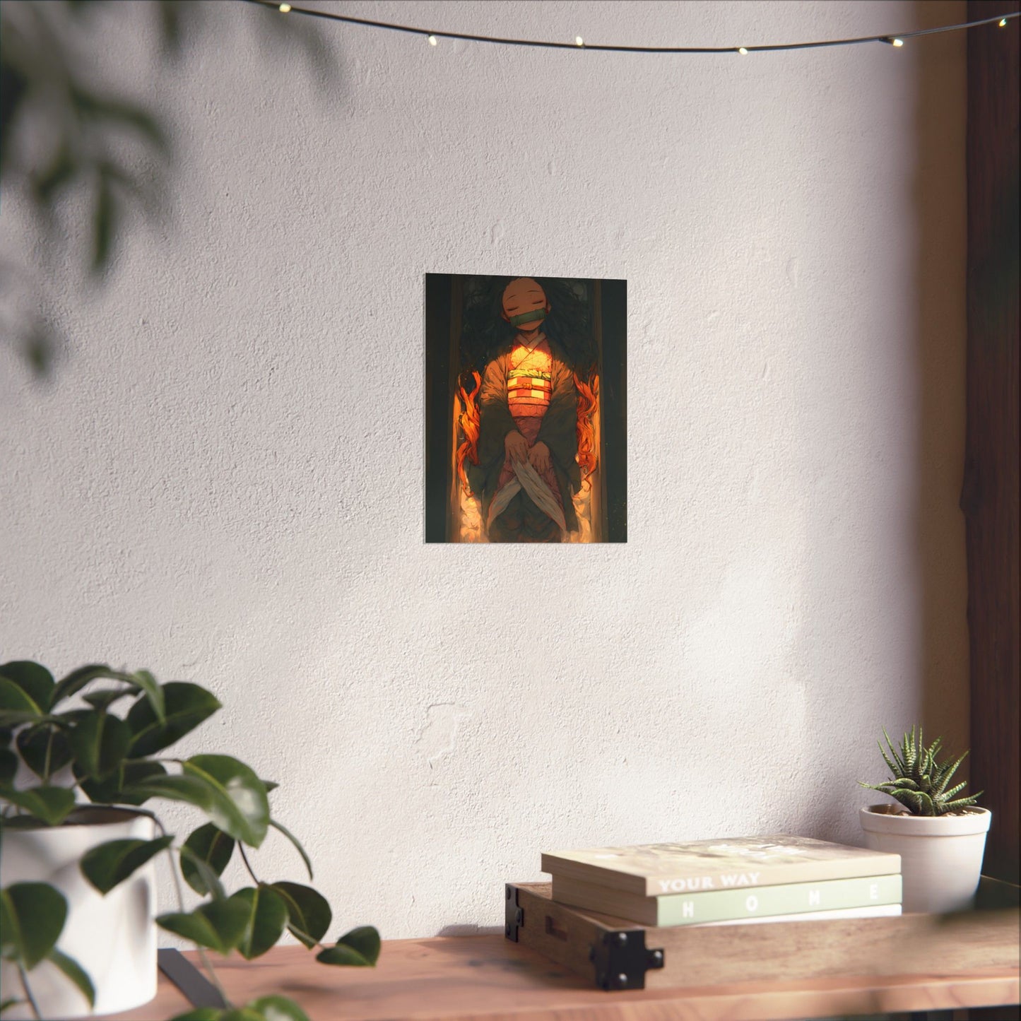 Sleeping Nezuko, Demon Slayer Anime Matte Vertical Poster Wall Art