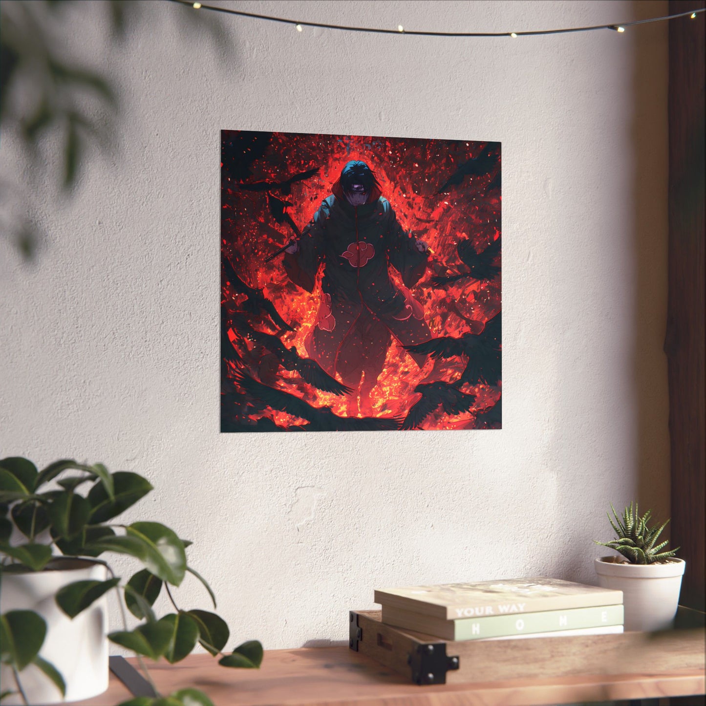 Itachi Uchiha, Tsukuyomi Naruto Shippuden Anime Fan Art Vertical Poster Wall Art