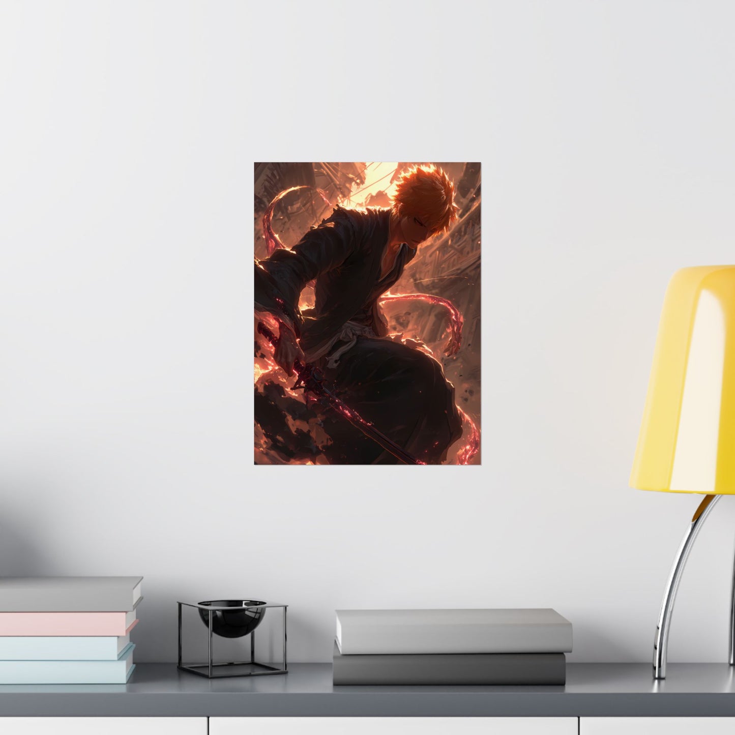 Ichigo Kurosaki Bleach Thousand Year Blood War Anime Matte Vertical Poster Wall Art