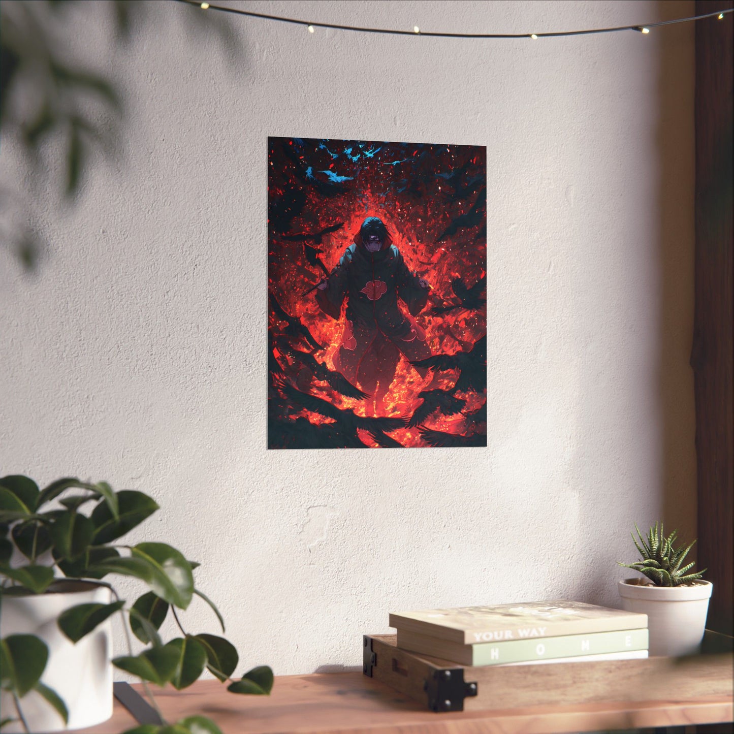 Itachi Uchiha, Tsukuyomi Naruto Shippuden Anime Fan Art Vertical Poster Wall Art