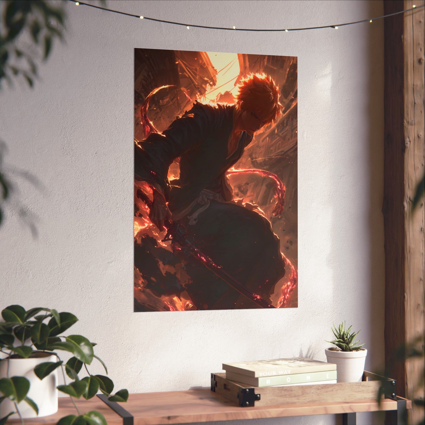 Ichigo Kurosaki Bleach Thousand Year Blood War Anime Matte Vertical Poster Wall Art