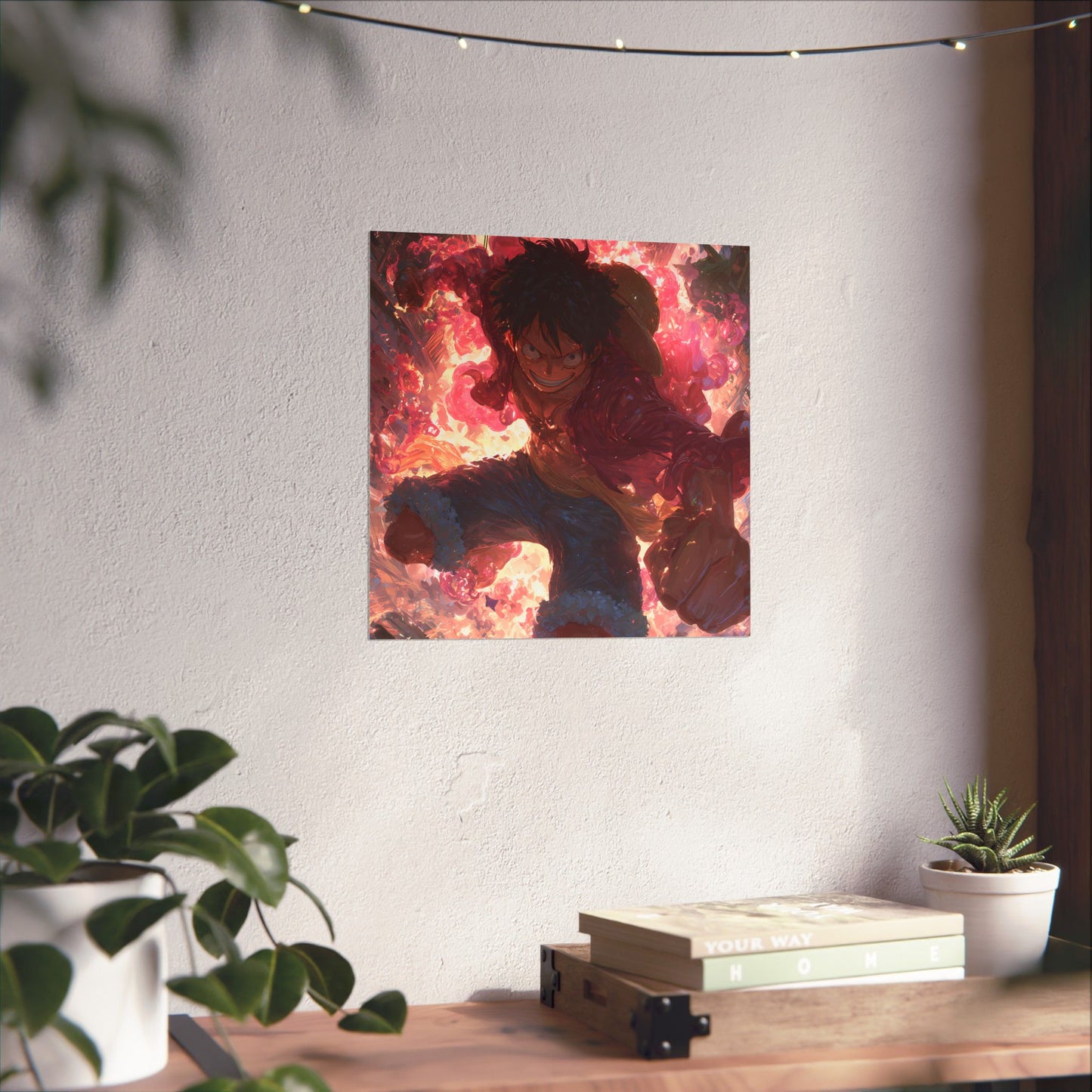 Monkey D. Luffy, One Piece Anime Gomu Gomu No Mi Matte Vertical Poster Wall Art