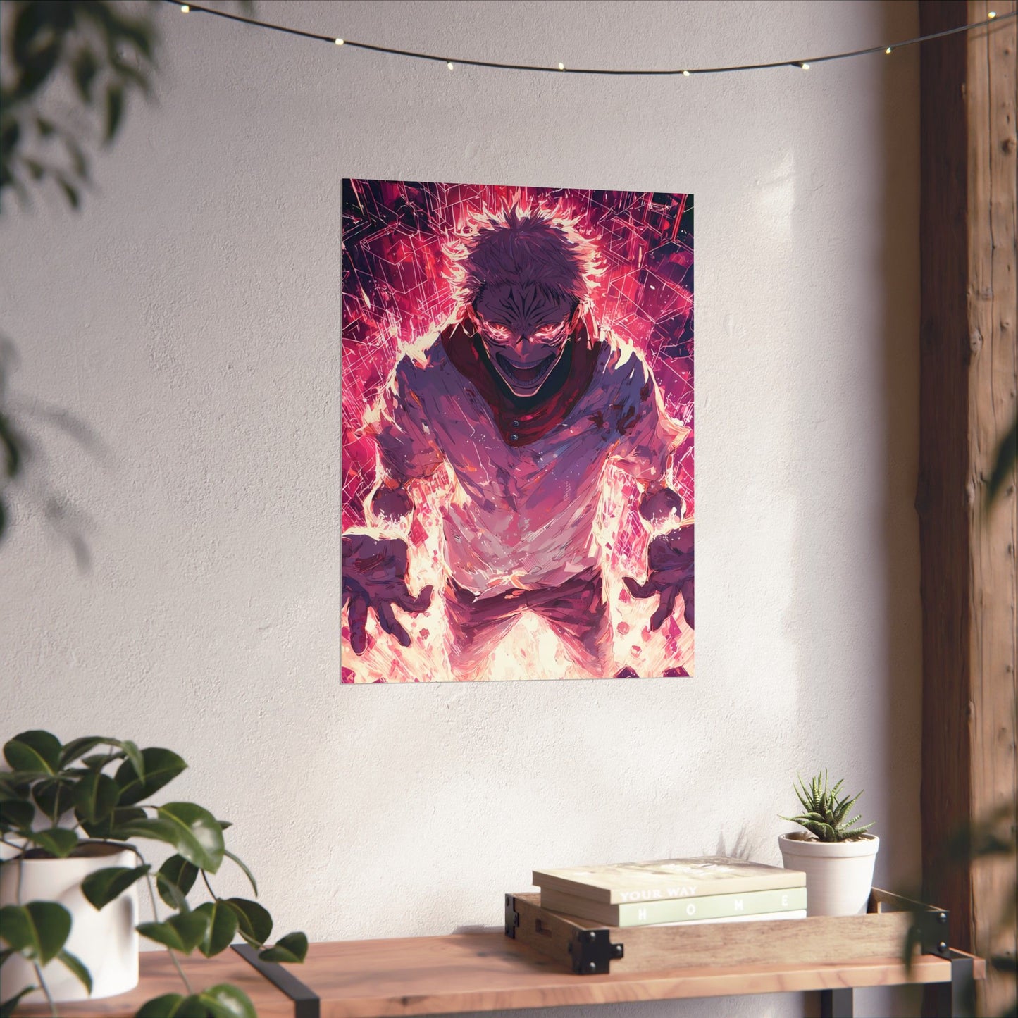 Ryomen Sukuna, Jujutsu Kaisen Anime Fan Art Vertical Poster Wall Art