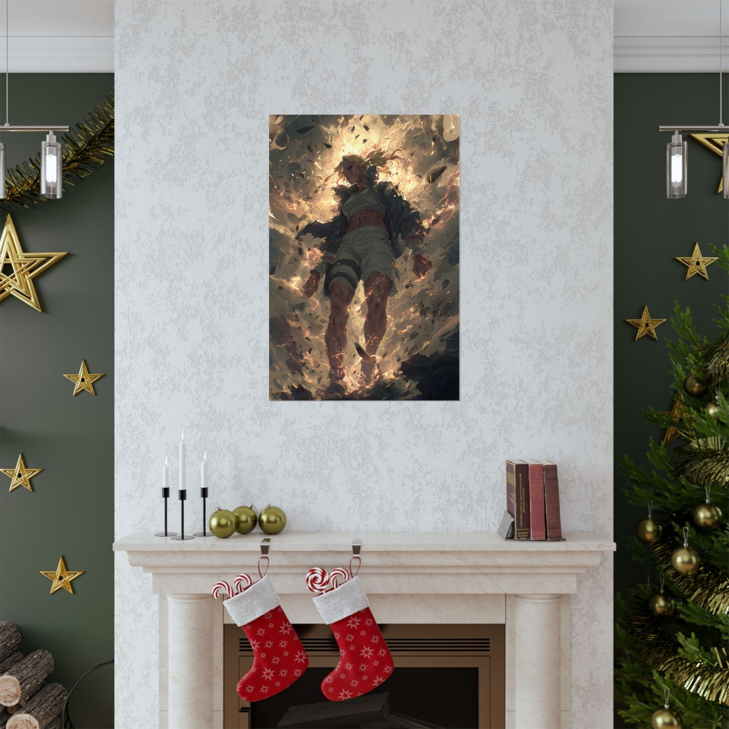 Tsunade Senju, Naruto Shippuden Anime Fan Art Matte Vertical Poster Wall Art