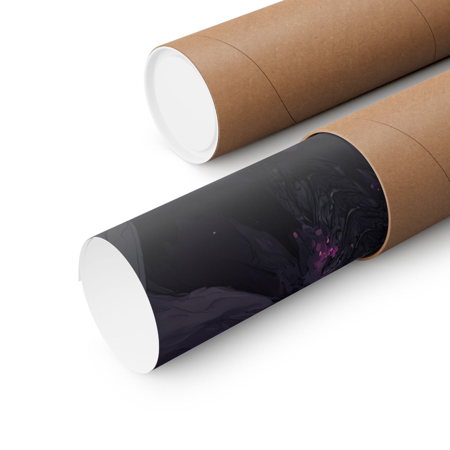 Dark Elemental Knight, Original Anime Art Matte Vertical Poster Wall Art