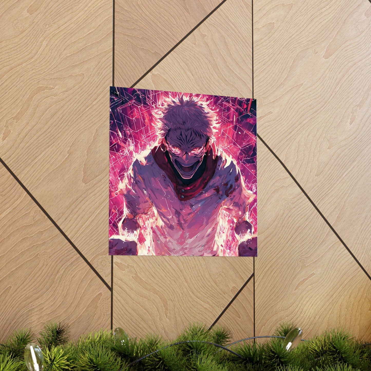 Ryomen Sukuna, Jujutsu Kaisen Anime Fan Art Vertical Poster Wall Art