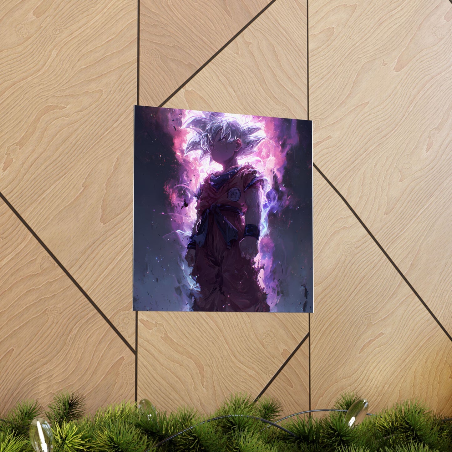 Ultra Instinct Kid Goku, UI Dragon Ball Super Matte Vertical Poster Wall Art