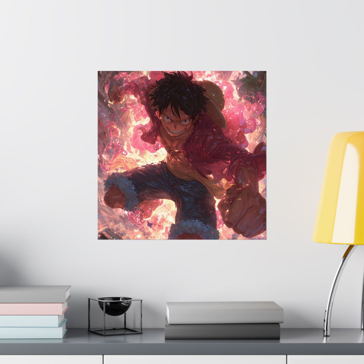 Monkey D. Luffy, One Piece Anime Gomu Gomu No Mi Matte Vertical Poster Wall Art