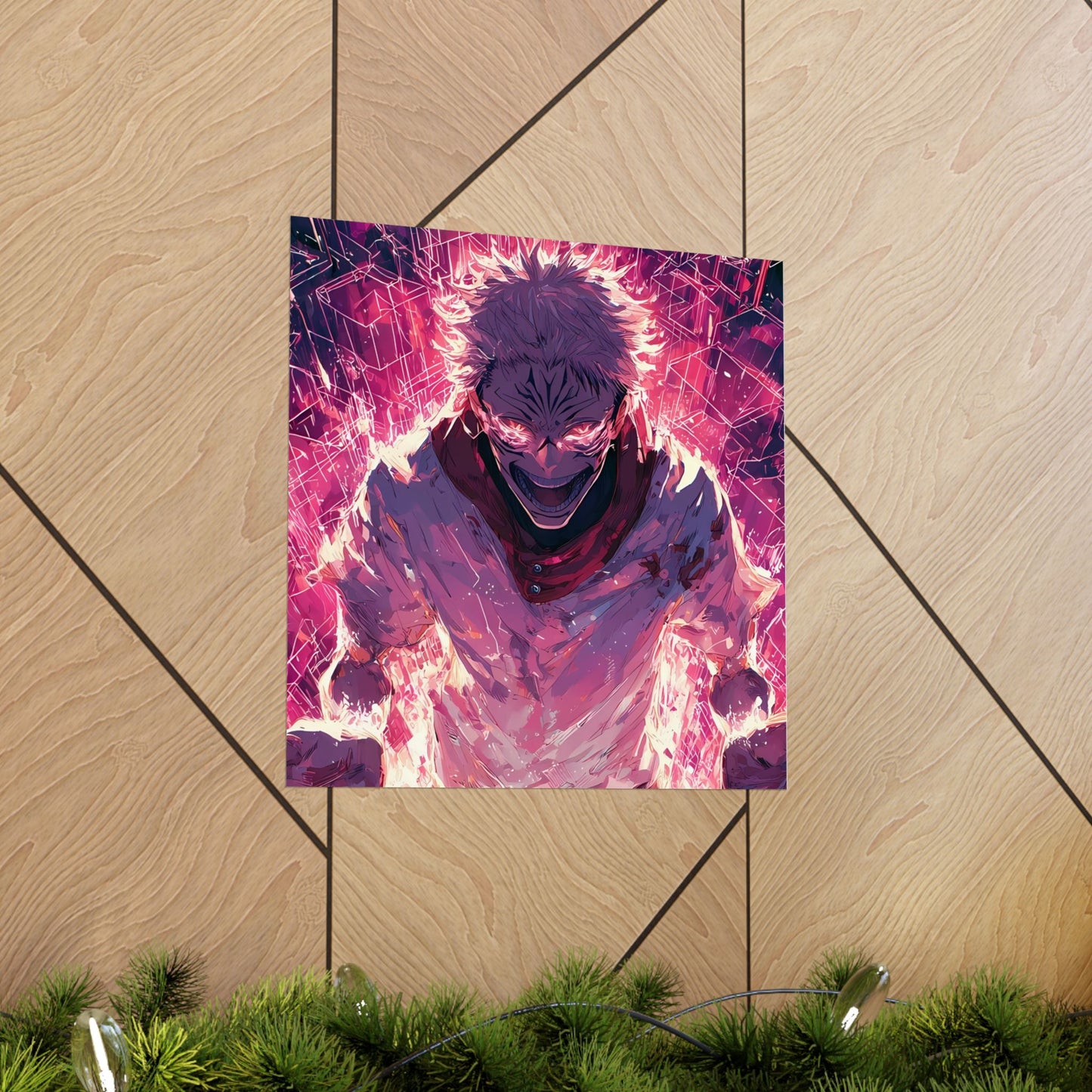 Ryomen Sukuna, Jujutsu Kaisen Anime Fan Art Vertical Poster Wall Art