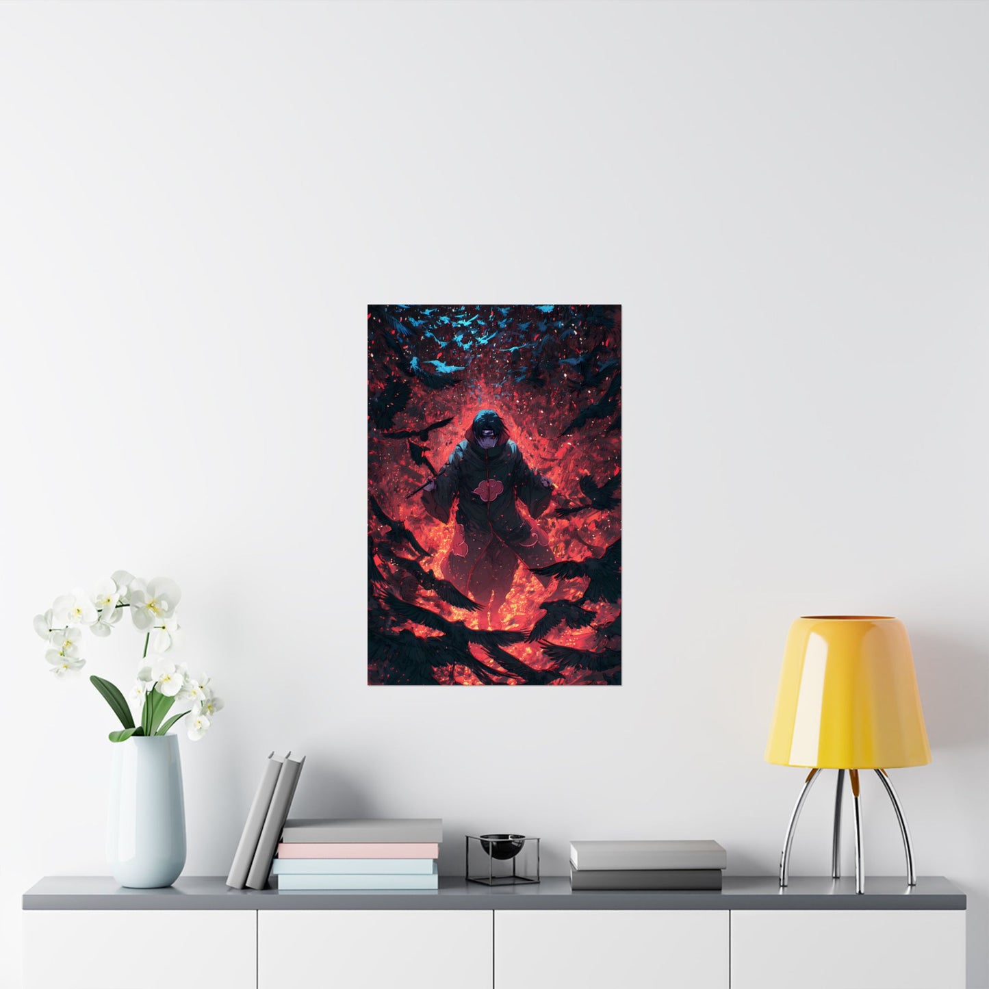 Itachi Uchiha, Tsukuyomi Naruto Shippuden Anime Fan Art Vertical Poster Wall Art