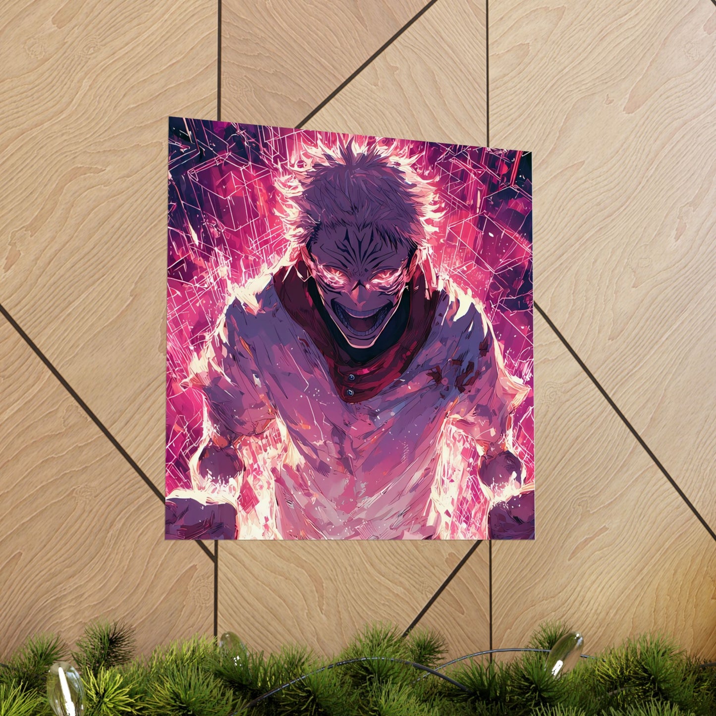 Ryomen Sukuna, Jujutsu Kaisen Anime Fan Art Vertical Poster Wall Art