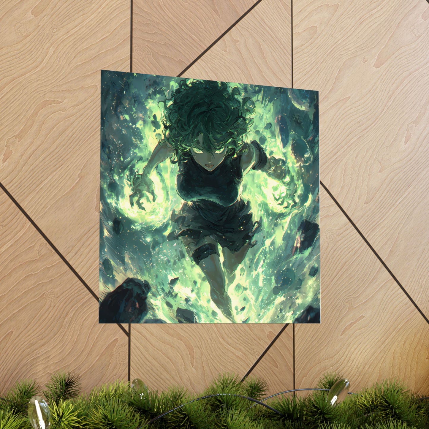 Tornado Of Terror Tatsumaki, One Punch Man Anime Matte Vertical Poster Wall Art