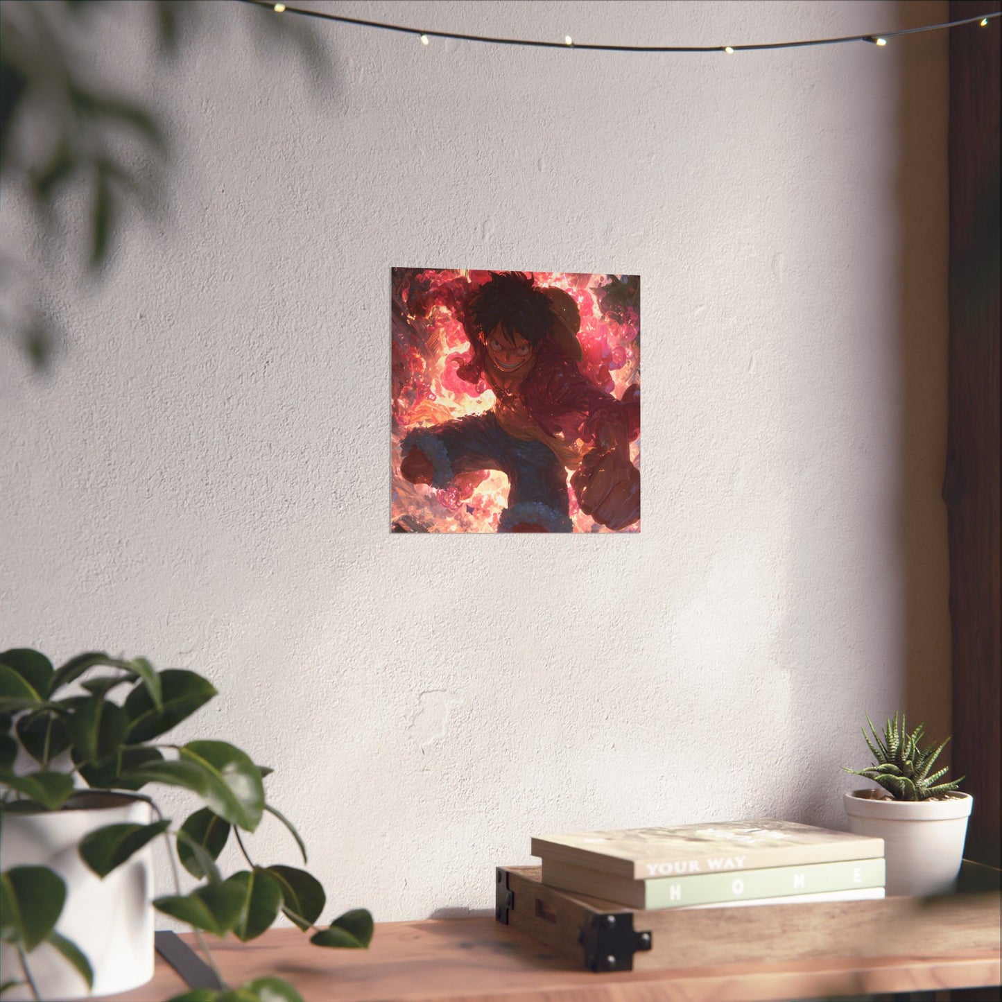 Monkey D. Luffy, One Piece Anime Gomu Gomu No Mi Matte Vertical Poster Wall Art