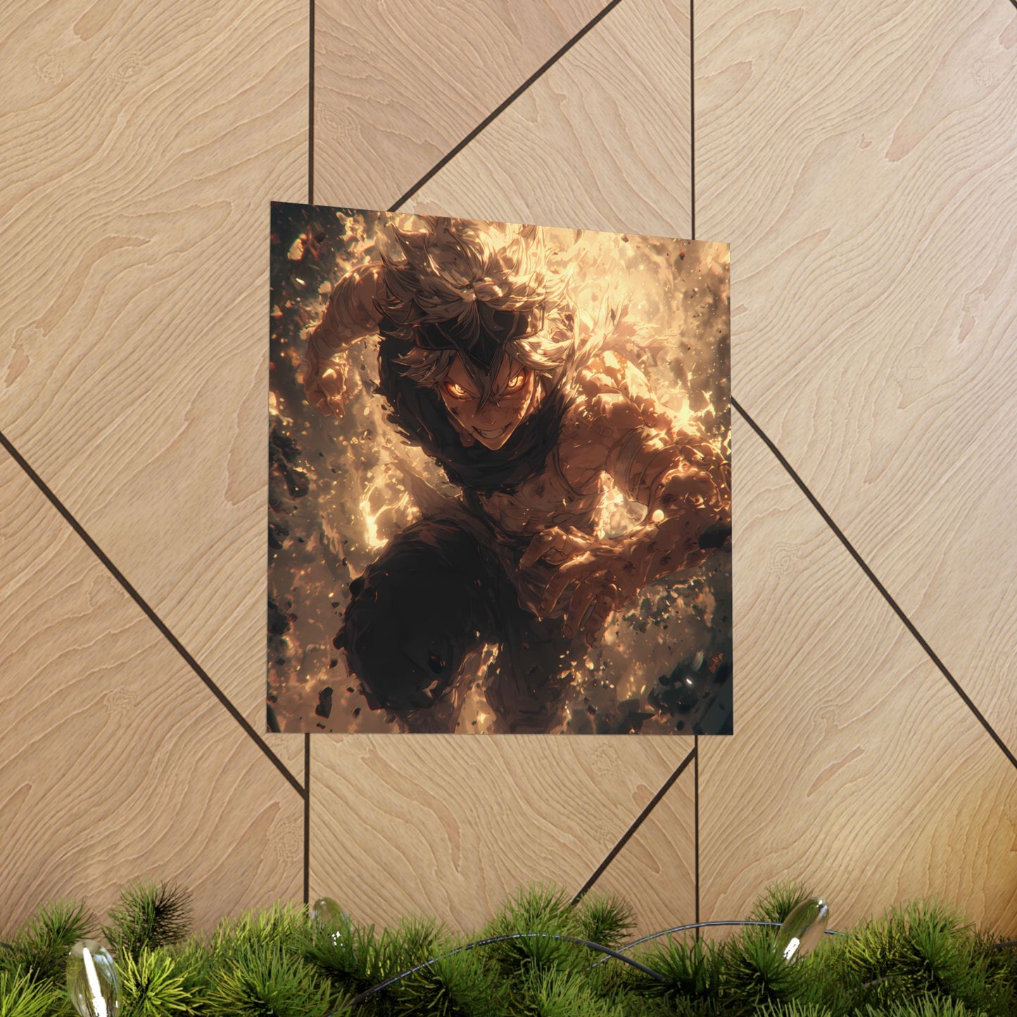 Black Clover Asta Anime Matte Vertical Poster Wall Art