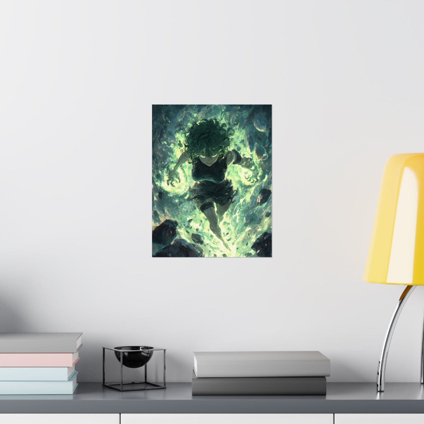 Tornado Of Terror Tatsumaki, One Punch Man Anime Matte Vertical Poster Wall Art