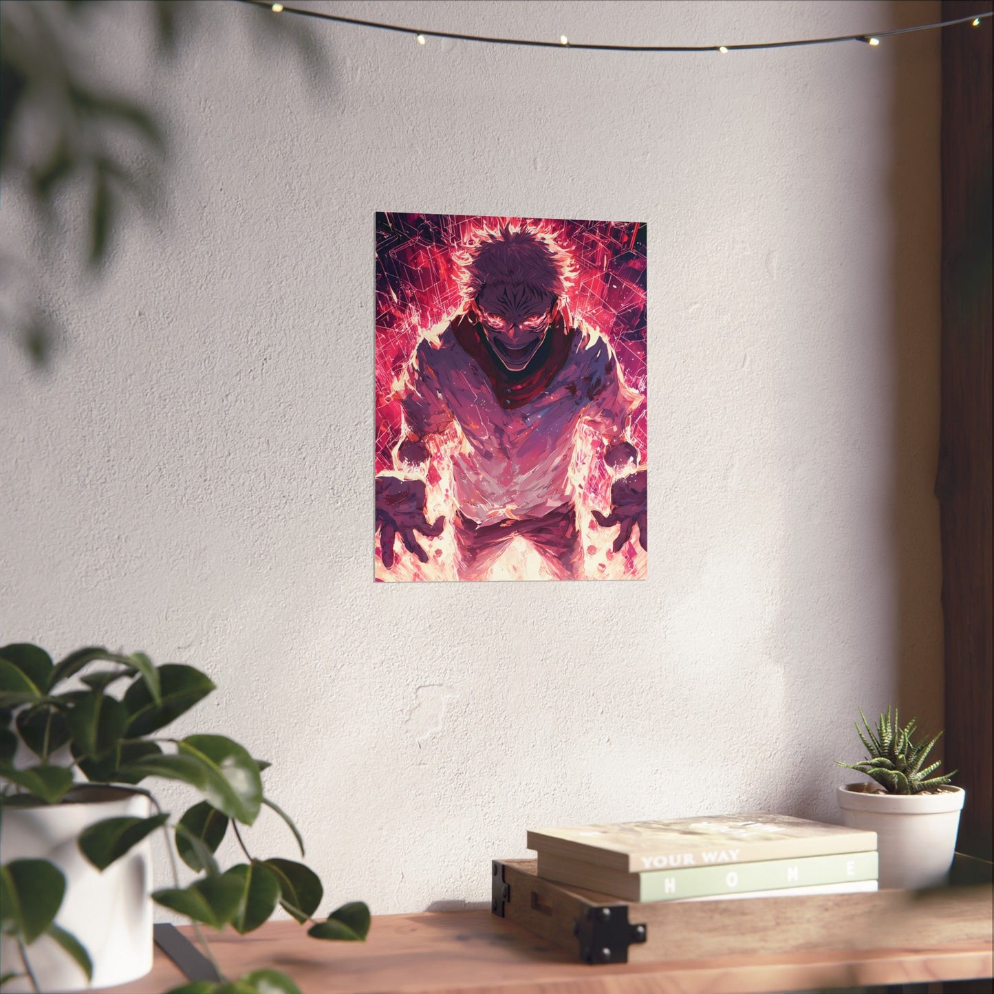 Ryomen Sukuna, Jujutsu Kaisen Anime Fan Art Vertical Poster Wall Art