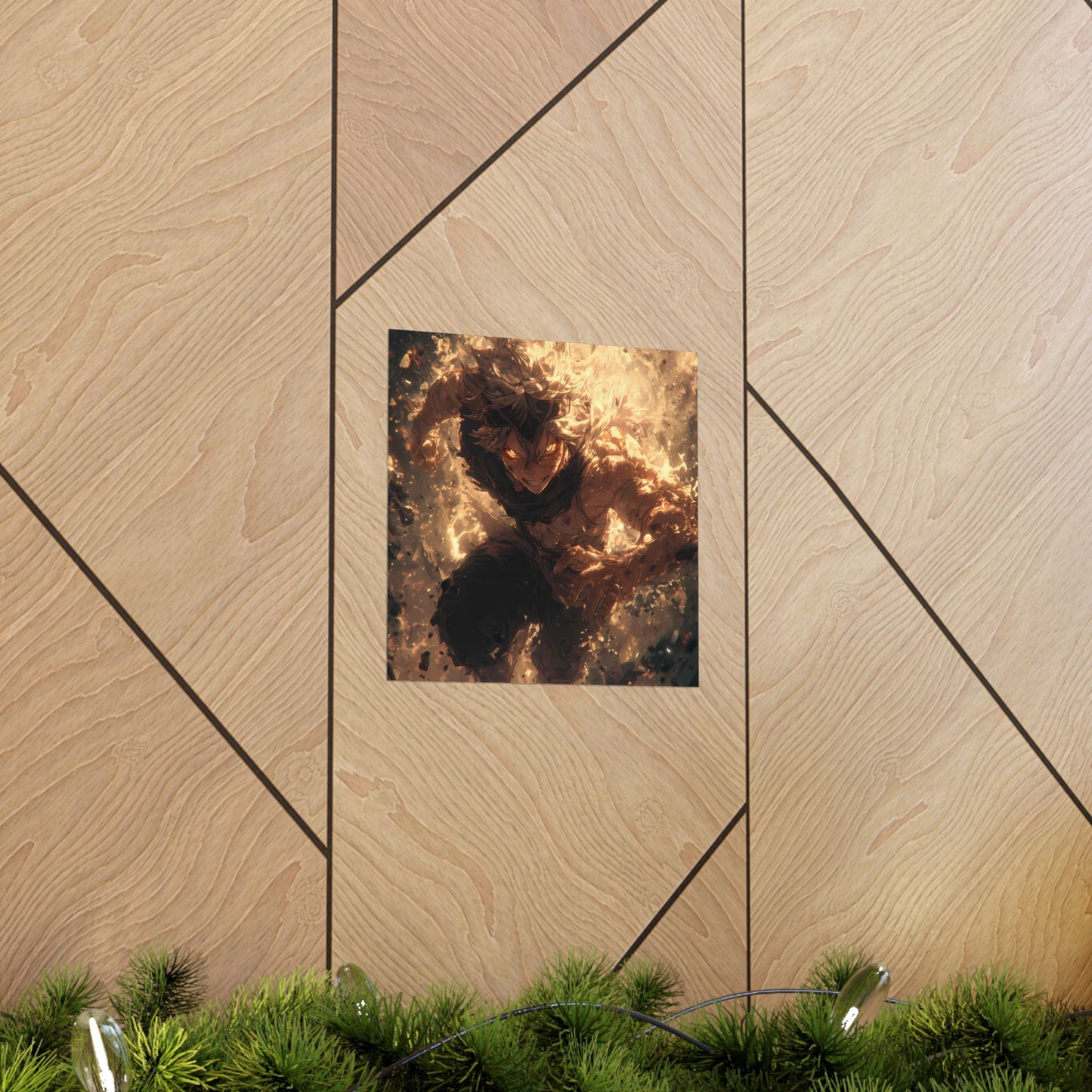 Black Clover Asta Anime Matte Vertical Poster Wall Art