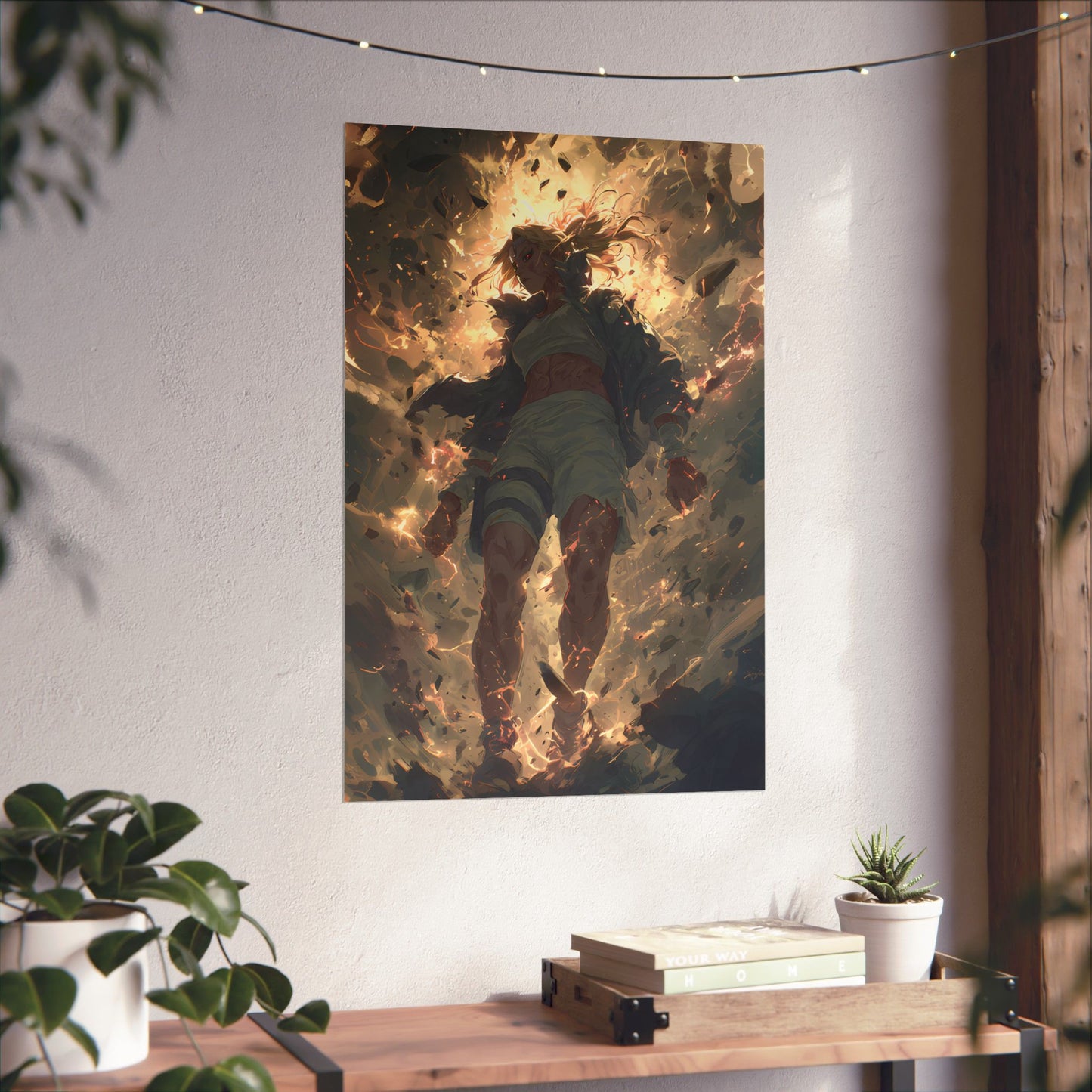 Tsunade Senju, Naruto Shippuden Anime Fan Art Matte Vertical Poster Wall Art