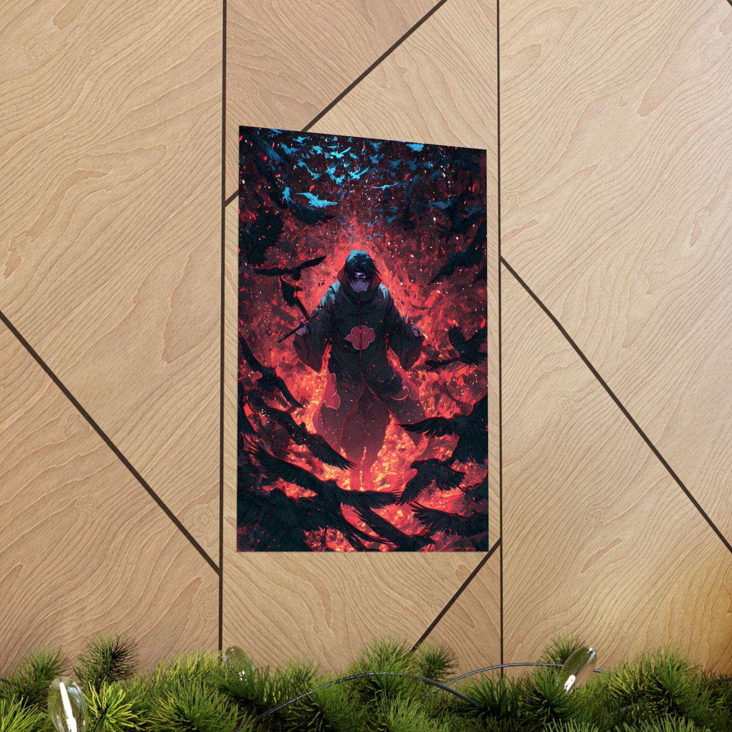 Itachi Uchiha, Tsukuyomi Naruto Shippuden Anime Fan Art Vertical Poster Wall Art