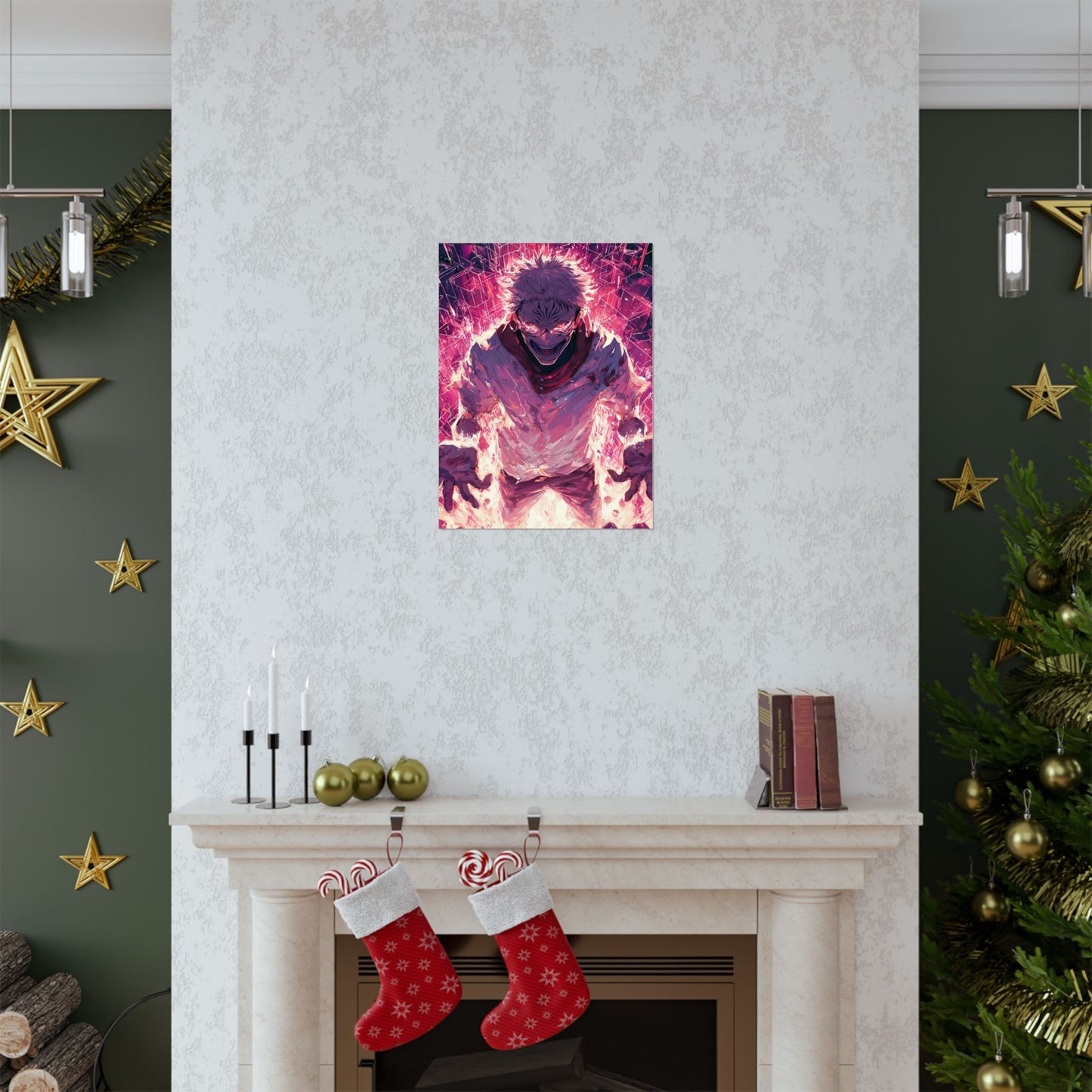 Ryomen Sukuna, Jujutsu Kaisen Anime Fan Art Vertical Poster Wall Art