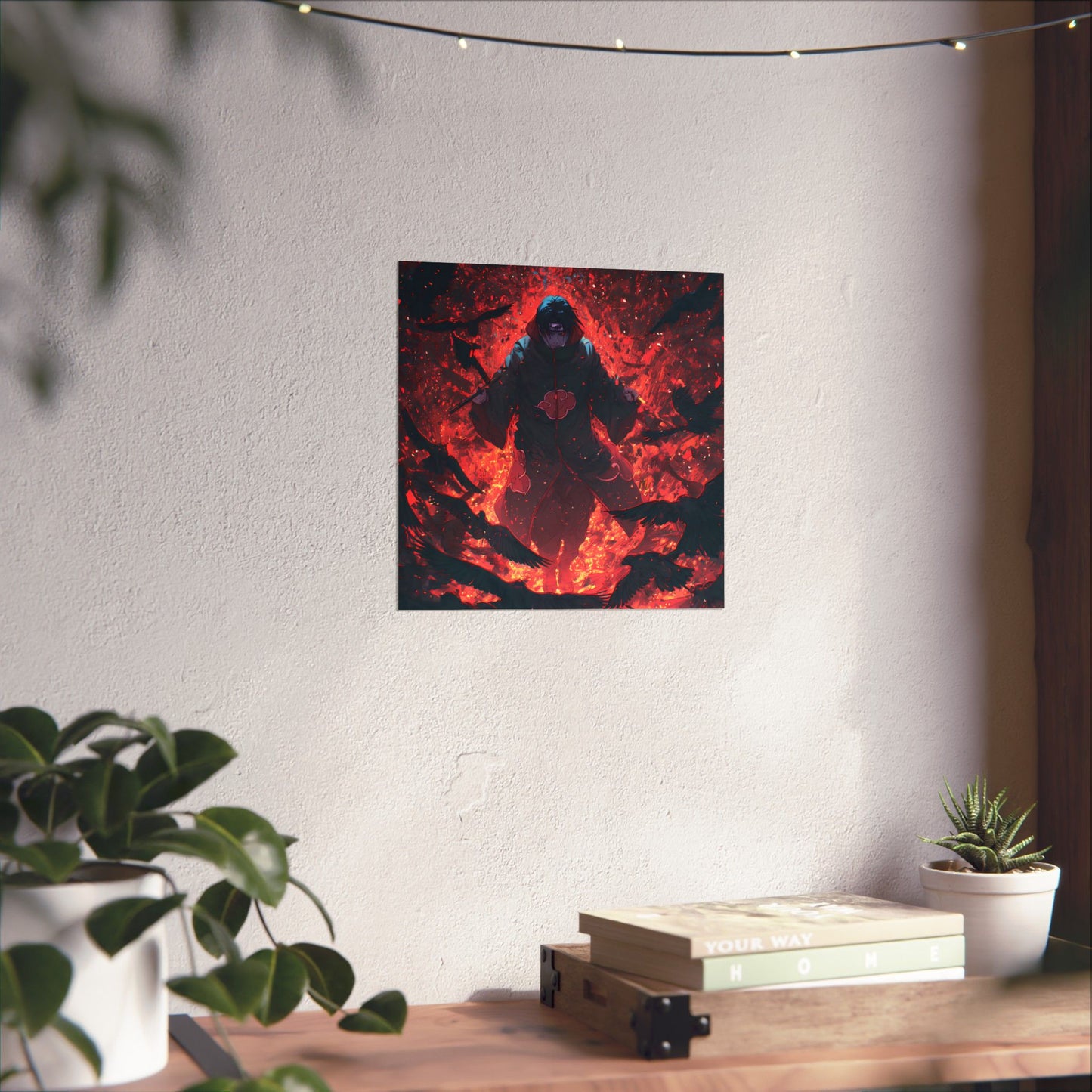Itachi Uchiha, Tsukuyomi Naruto Shippuden Anime Fan Art Vertical Poster Wall Art