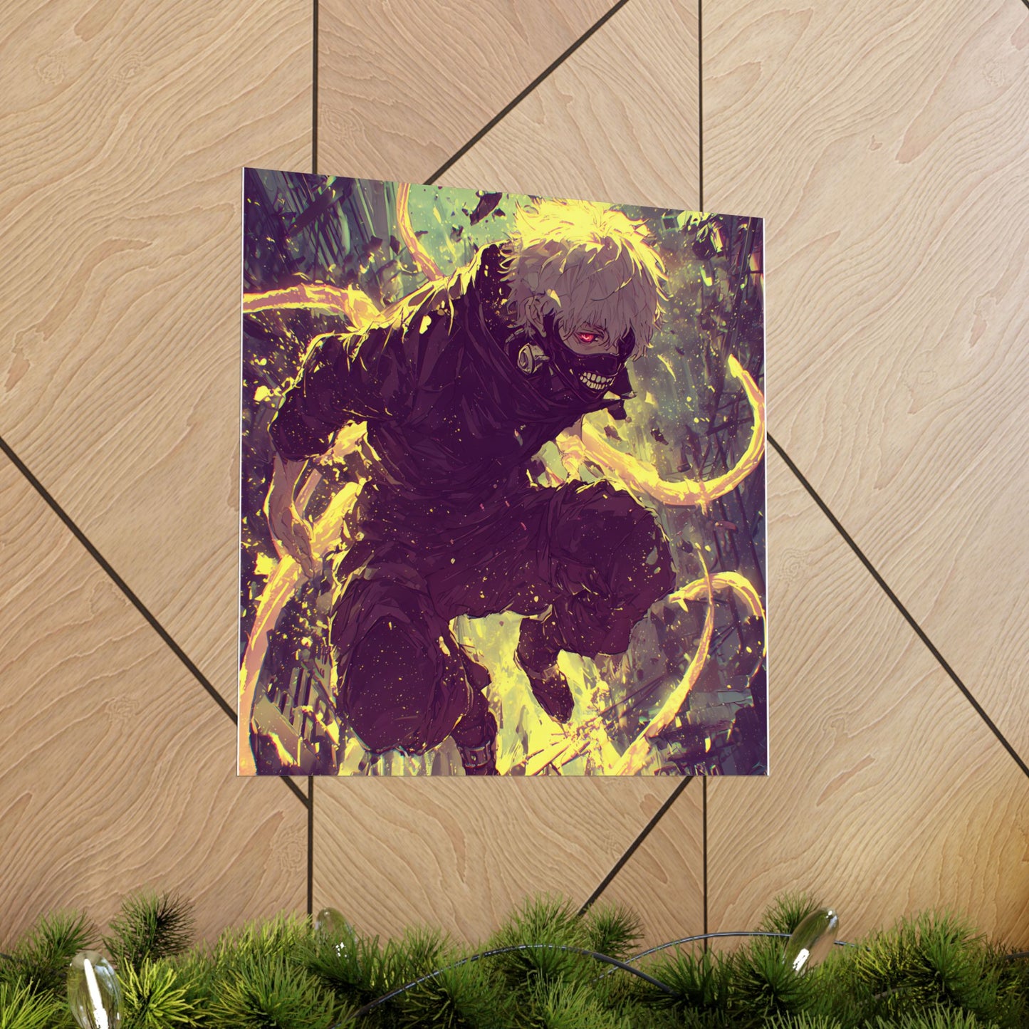 Tokyo Ghoul One Eyed Ghoul Kaneki Ken Anime Fan Art Matte Vertical Poster Wall Art