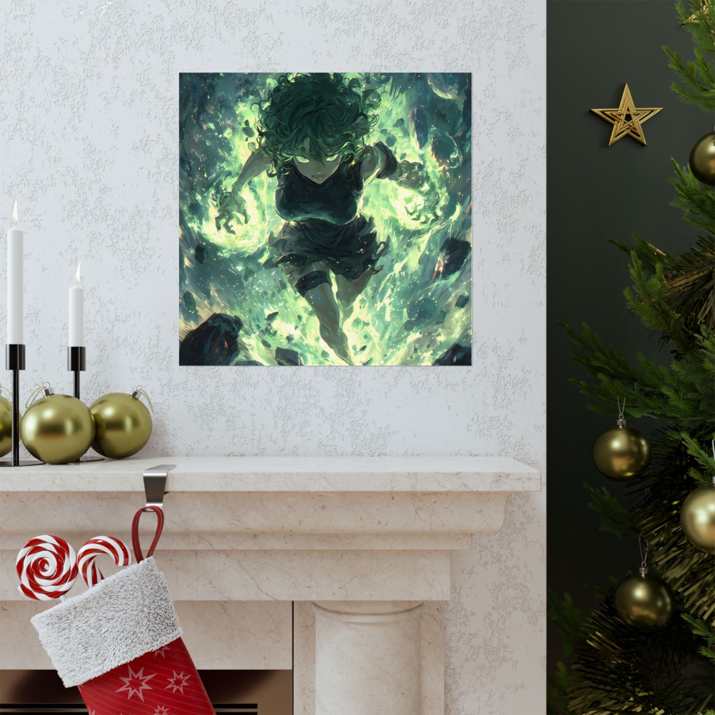 Tornado Of Terror Tatsumaki, One Punch Man Anime Matte Vertical Poster Wall Art