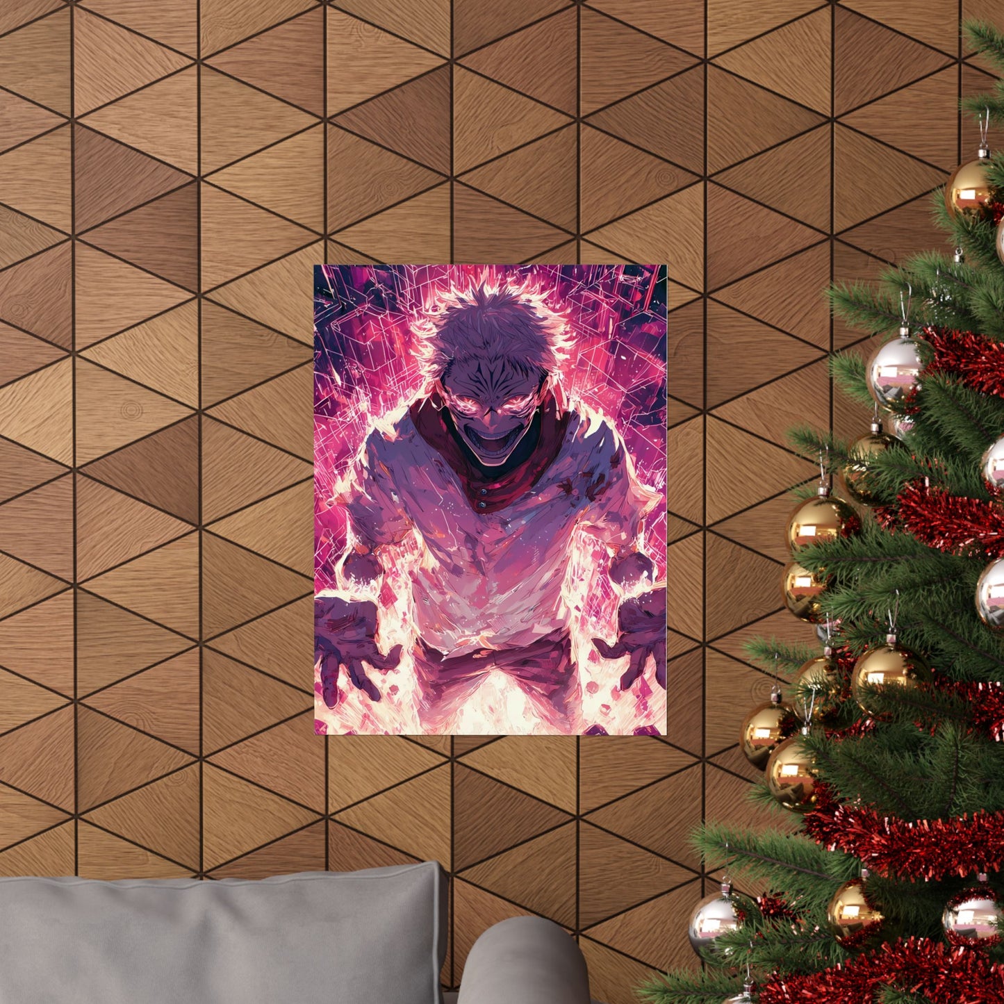 Ryomen Sukuna, Jujutsu Kaisen Anime Fan Art Vertical Poster Wall Art
